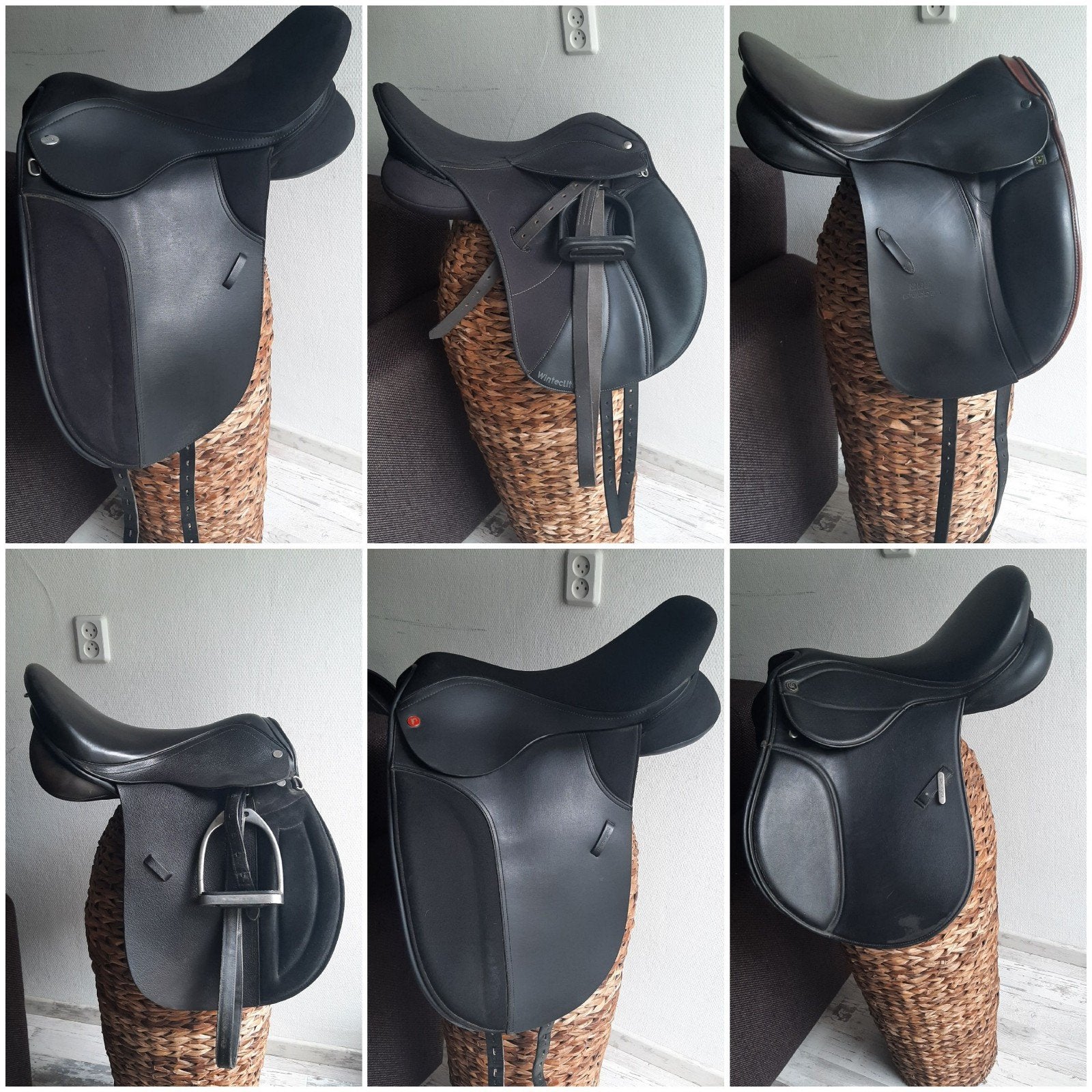7 zadels 15 16 17 en 17.5 inch vzh en dressuur, Dieren en Toebehoren, Paarden en Pony's | Zadels, Ophalen of Verzenden, Zo goed als nieuw
