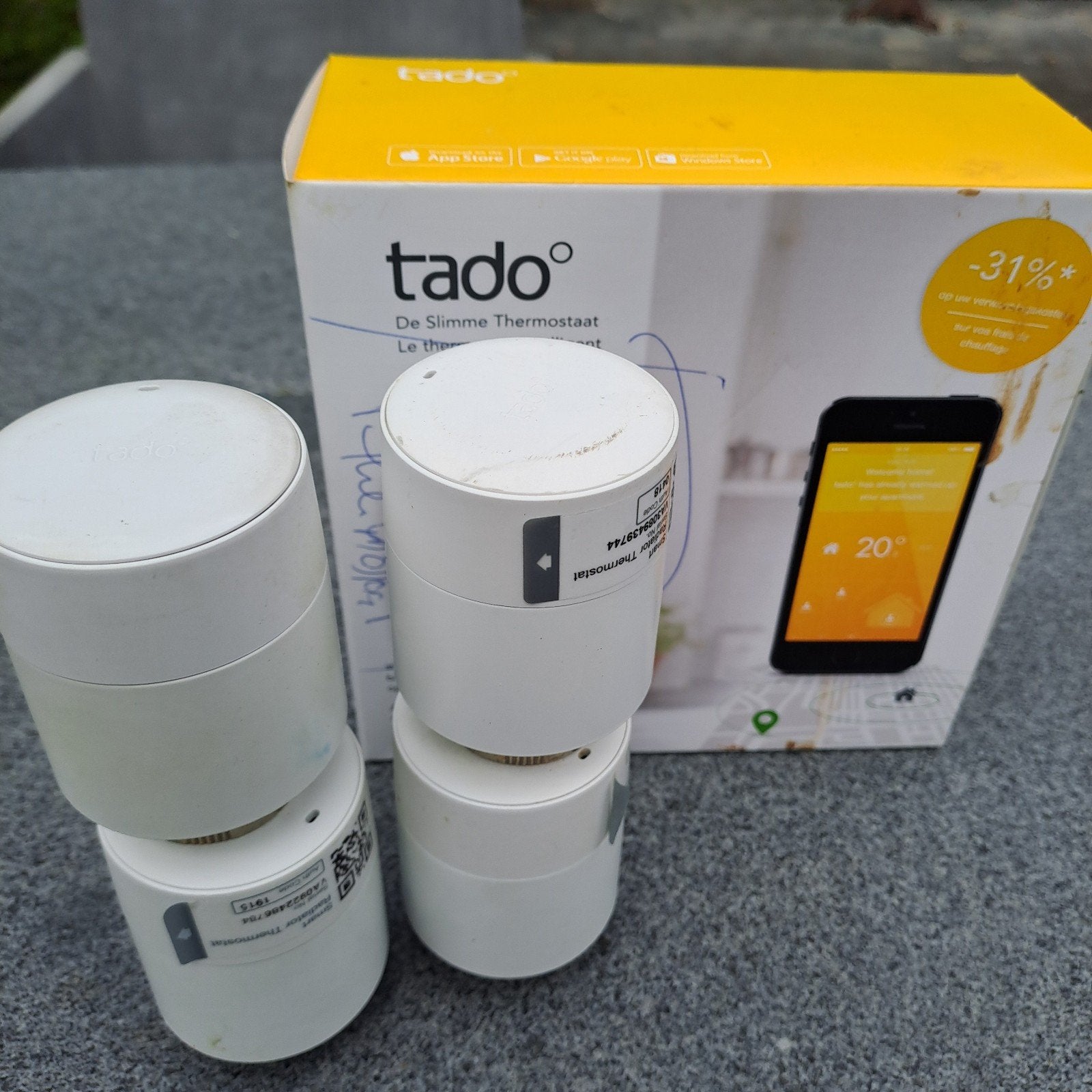 Tado Slimme Thermostaat 4 knoppen, Ophalen, Slimme thermostaat, Gebruikt