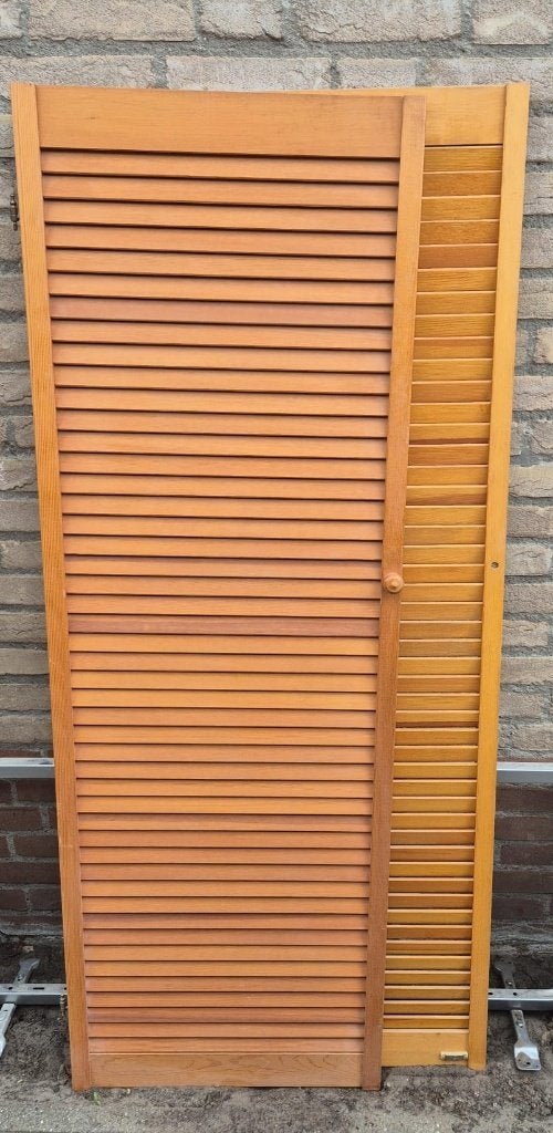 Louvre deur 50,5 x 148 x 3 cm, Doe-het-zelf en Verbouw, Deuren en Horren, Ophalen, Gebruikt, Minder dan 80 cm, Binnendeur