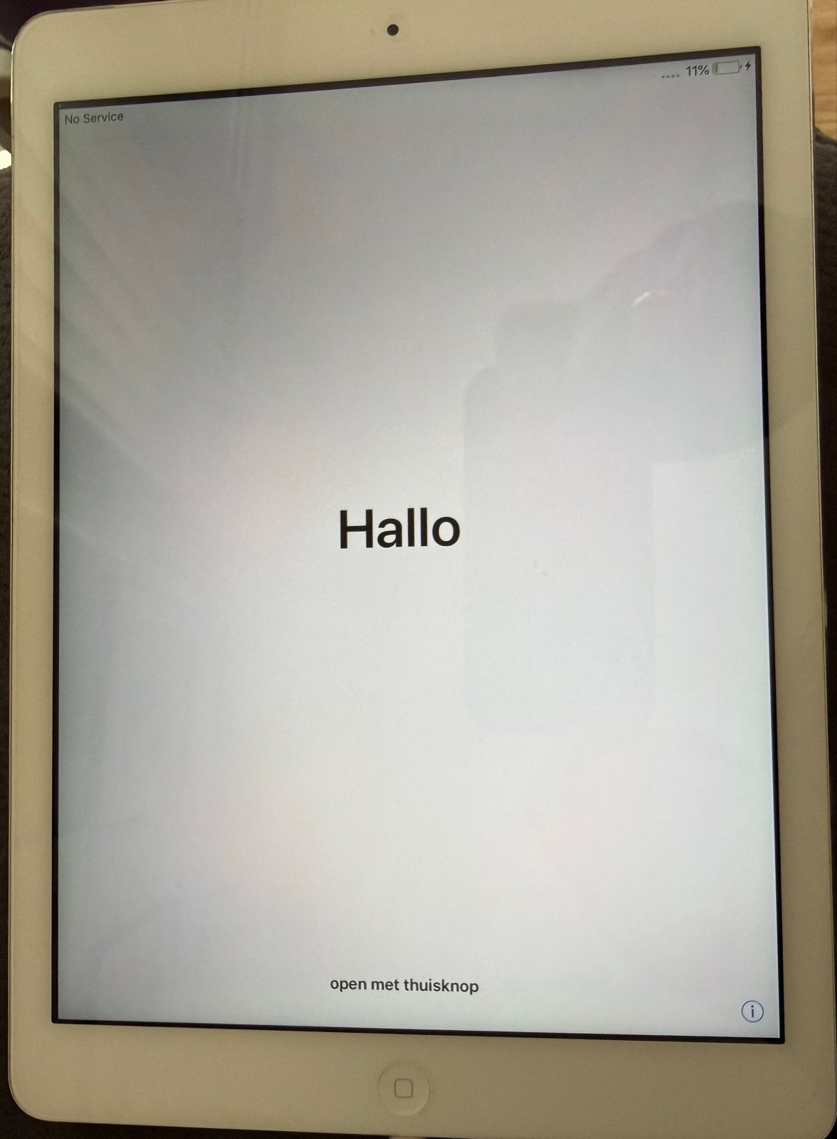 Apple iPad A1458 - Wit/Zilver - Zo goed als nieuw, Computers en Software, Apple iPads, 9 inch, Apple iPad, Wit, Ophalen of Verzenden