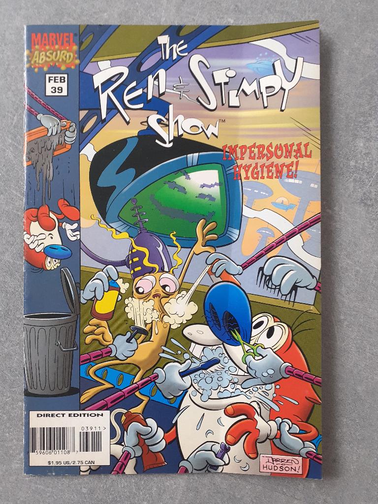The Ren & Stimpy Show #39 - Impersonal Hygiene, Eén comic, Amerika, Marvel Comics, Ophalen of Verzenden