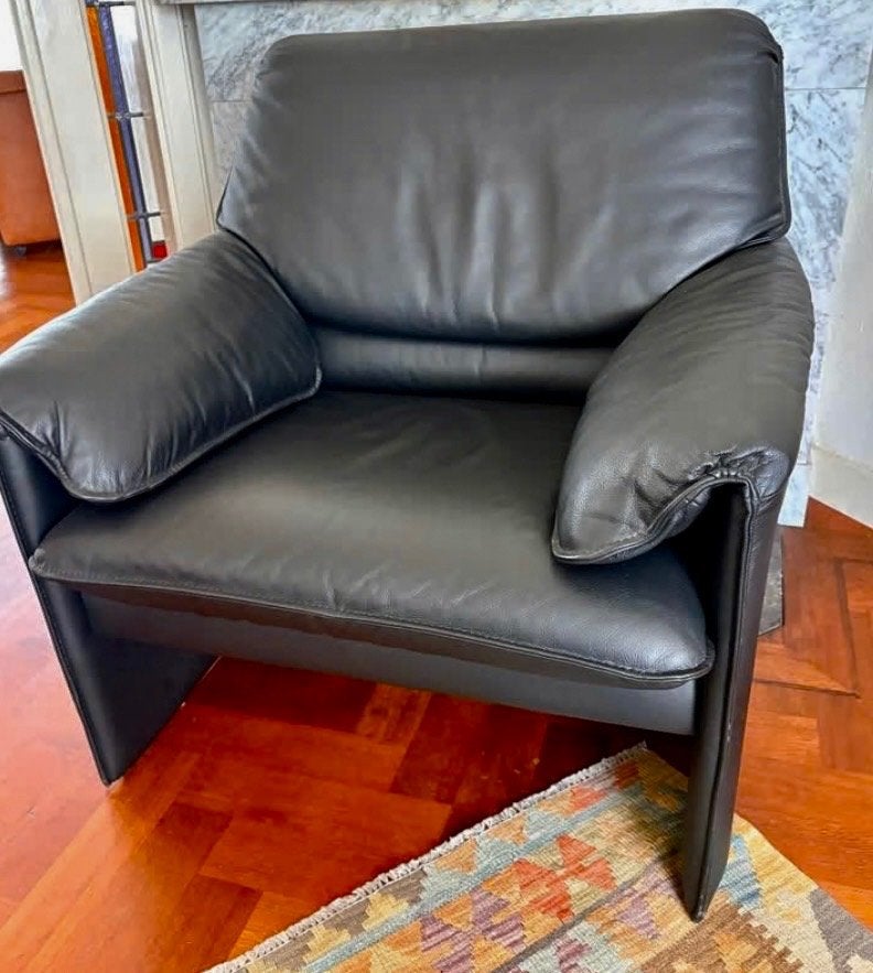 Leolux Bella Bora fauteuil, Ophalen, Zo goed als nieuw, 75 tot 100 cm, Modern