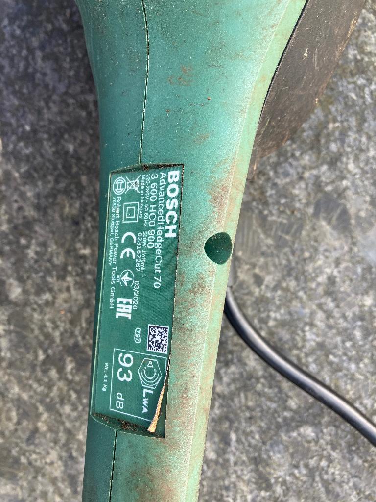 Bosch heggenschaar blad 70cm AdvancedHedgeCut 70, Tuin en Terras, Heggenscharen, Ophalen, Gebruikt, Elektrisch, Bosch