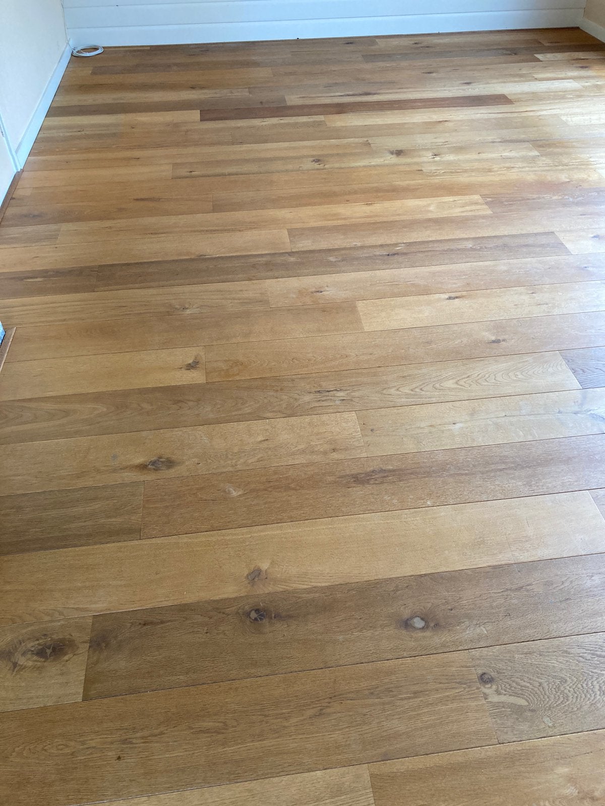 Mooie parketvloer gerookt eiken ca. 36m2, Gebruikt, 10 m² of meer, 10 tot 30 cm, Hout
