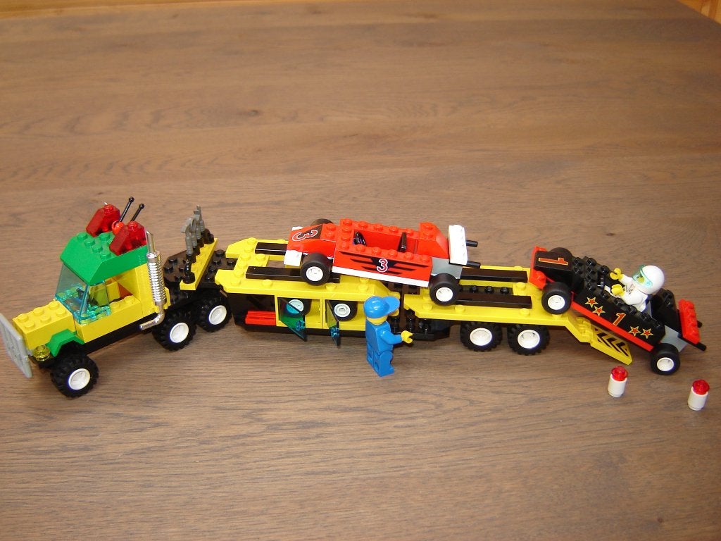 LEGO LEGOLAND RACEWAGEN TRANSPORT 6432 !!!!, Lego, Ophalen of Verzenden, LEGOLAND, Complete set