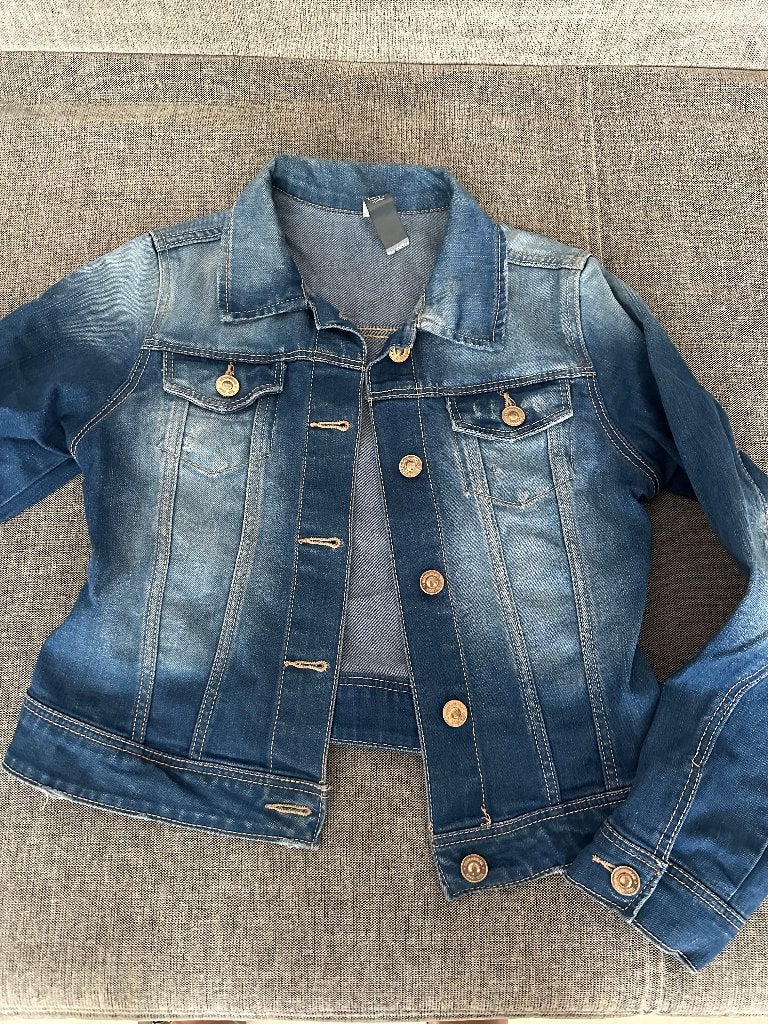 spijkerjack jeansjasje maat 140 Zara kids, Meisje, Ophalen of Verzenden, Zo goed als nieuw, Jas