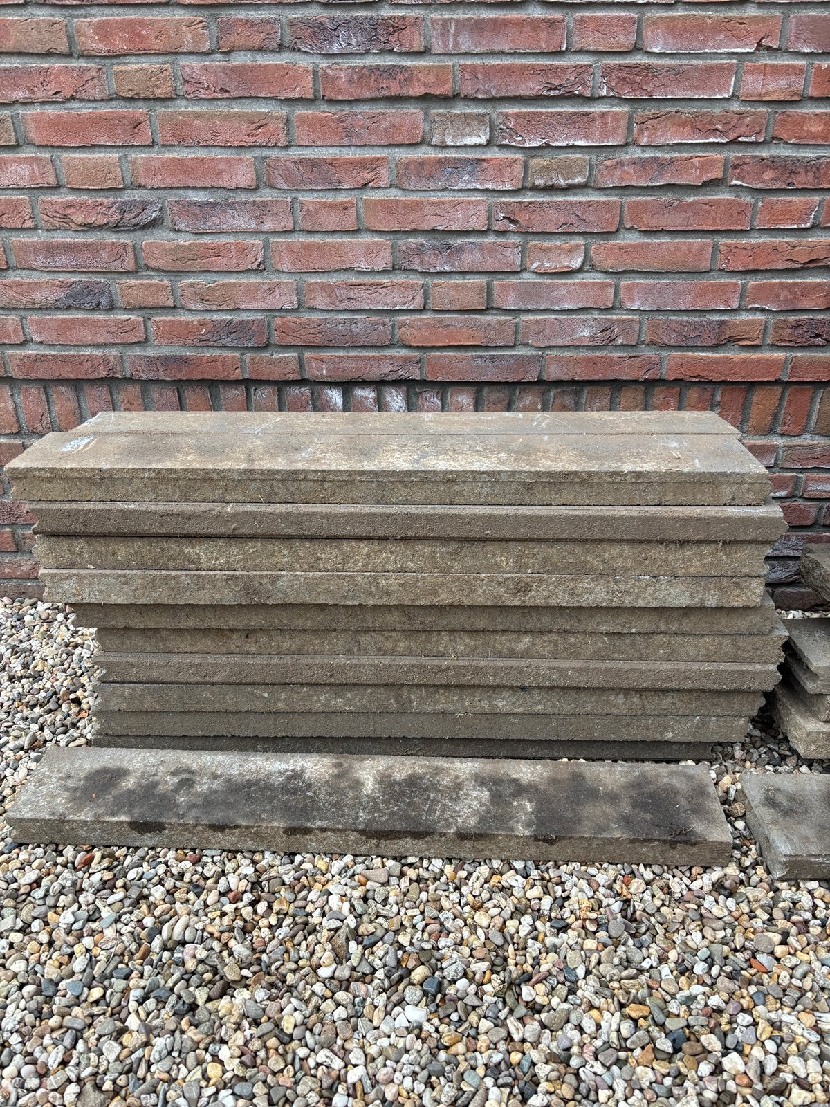 Grijze betonbanden/opsluitbanden (20 stuks), Ophalen, Gebruikt, 100 tot 200 cm, Overige typen