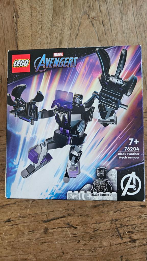 LEGO Marvel Avengers Black Panther Mech Armour 76204, Marvel, Lego, Nieuw, Ophalen of Verzenden
