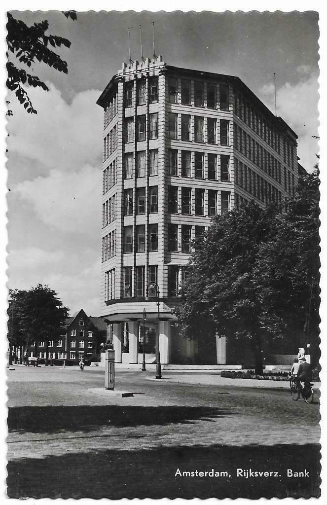 AK Amsterdam - Rijksverzekeringsbank, Verzenden, 1940 tot 1960, Gelopen, Noord-Holland