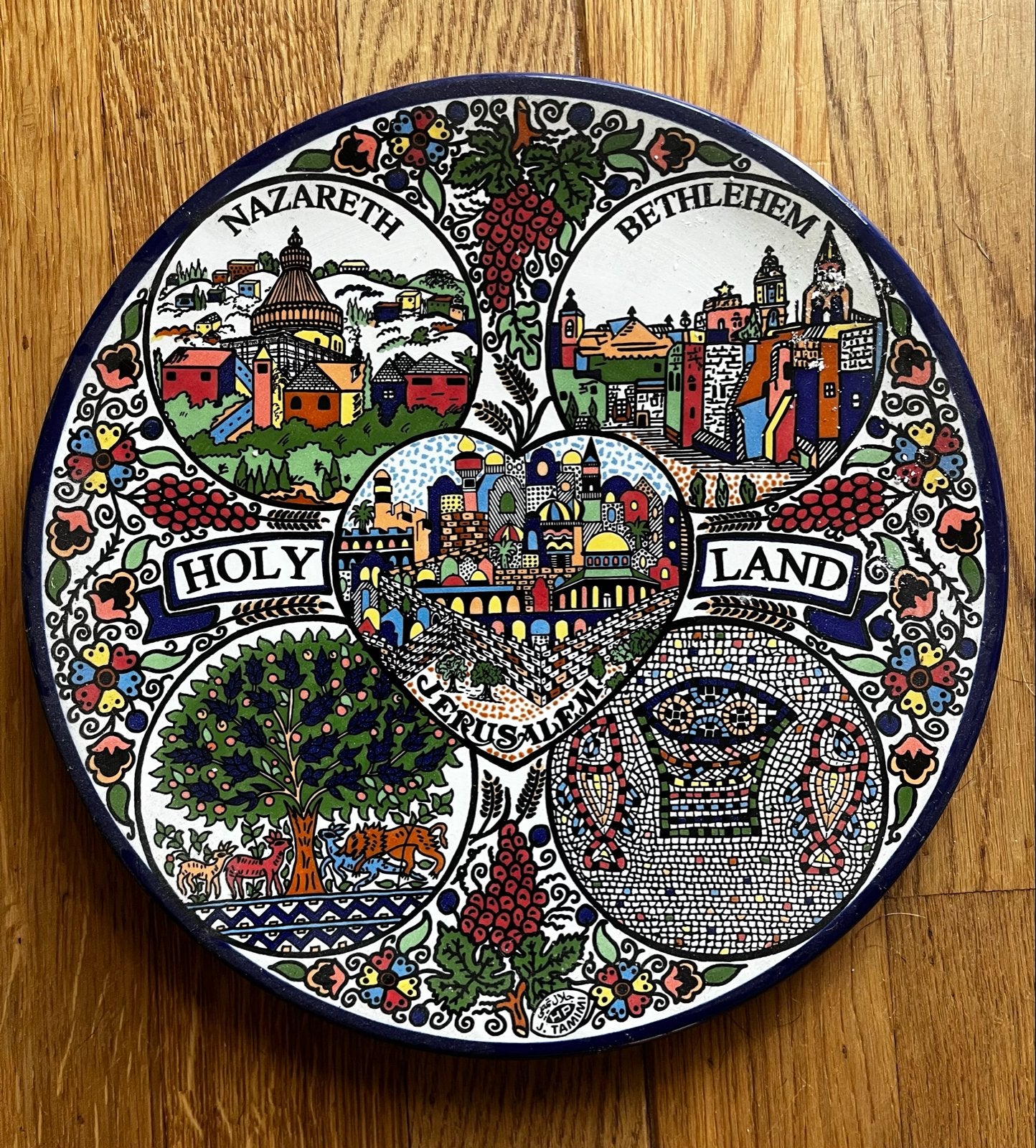 Decoratieve wandplaat Heilige Land - Nazareth, Bethlehem, Je, Ophalen of Verzenden
