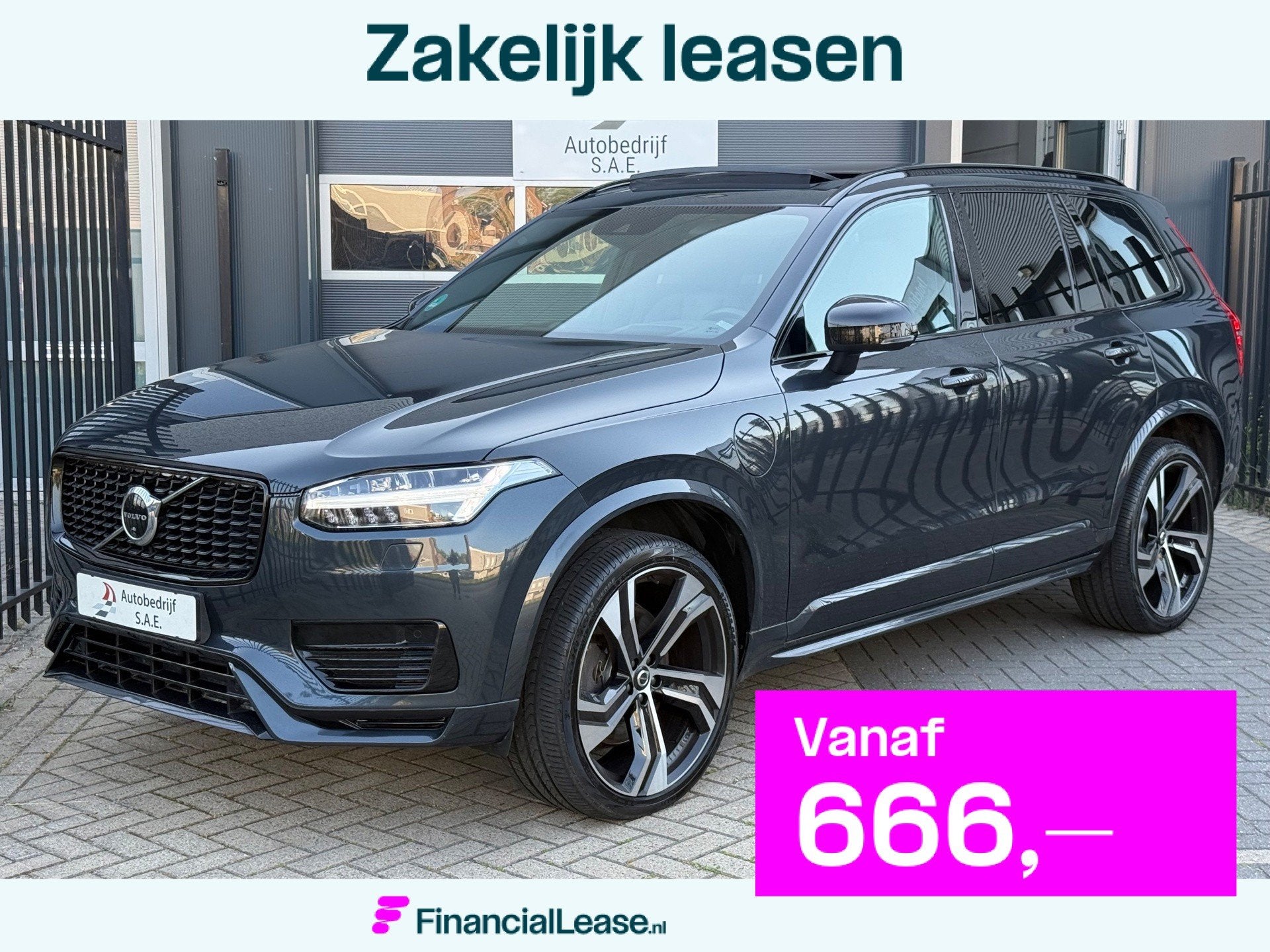 Volvo XC90 2.0 T8 Twin Engine AWD R-Design|Pano|B&W|7pers|Tr, Stof, Gebruikt, 1969 cc, 7 stoelen