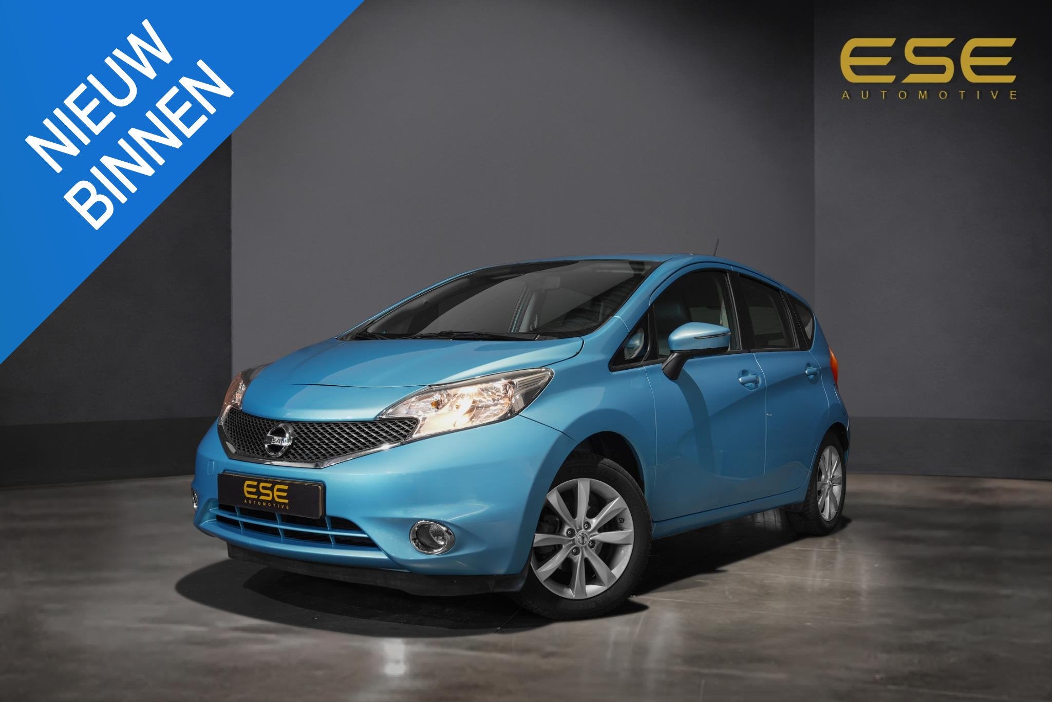 Nissan Note 1.2 Acenta | Cruise | Airco | 63 DKM NAP, Stof, Euro 6, Blauw, 1198 cc