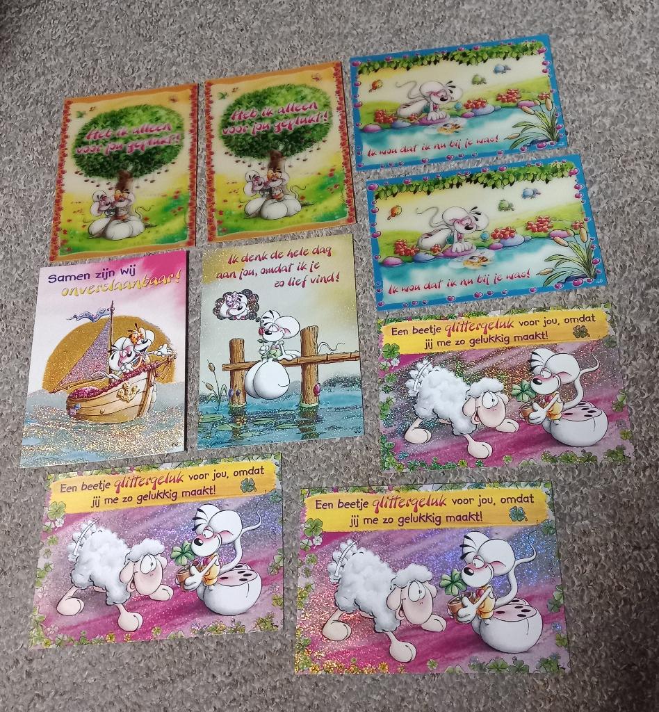 Restantje nog nieuwe diddl effect kaarten , nog ongebruikt, Verzamelen, Diddl, Ophalen of Verzenden, Nieuw, Papier, Kaart of Schrift