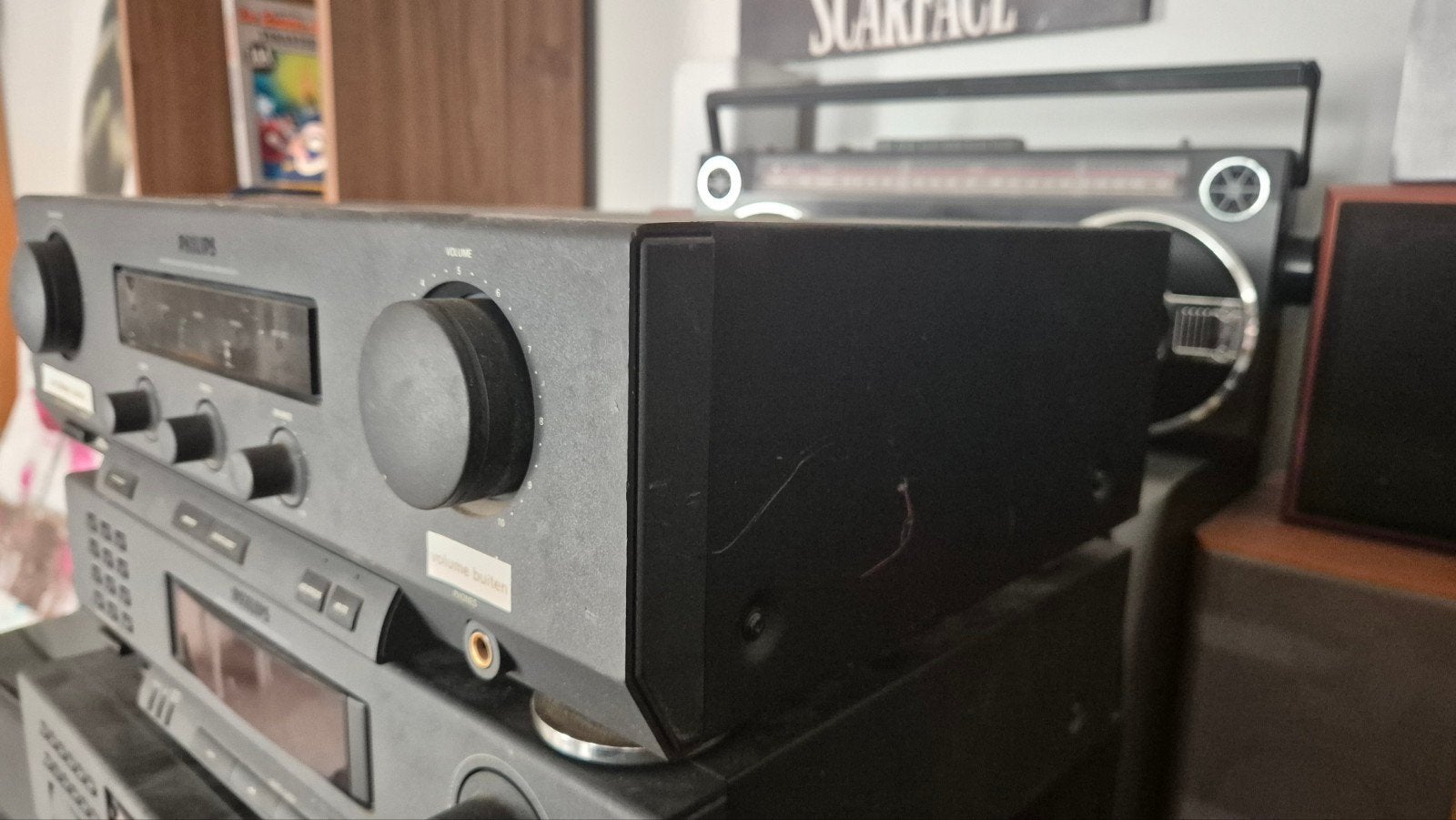 Philips FA911/00S Versterker - Vintage Audio, Overige merken, Gebruikt, Ophalen of Verzenden, 120 watt of meer