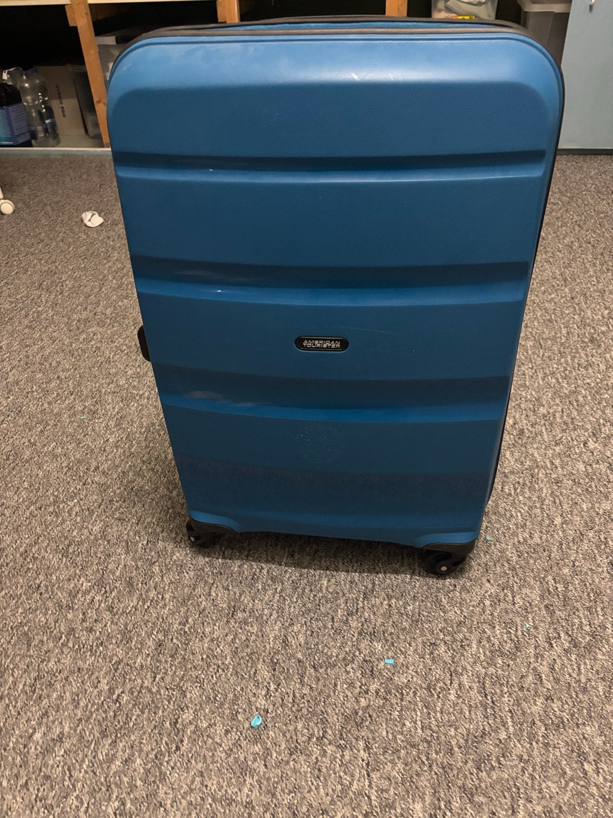 American Tourister ruimbagage koffer - Zo goed als nieuw, Sieraden, Tassen en Uiterlijk, Ophalen, 40 tot 60 cm, 20 tot 30 cm, Blauw