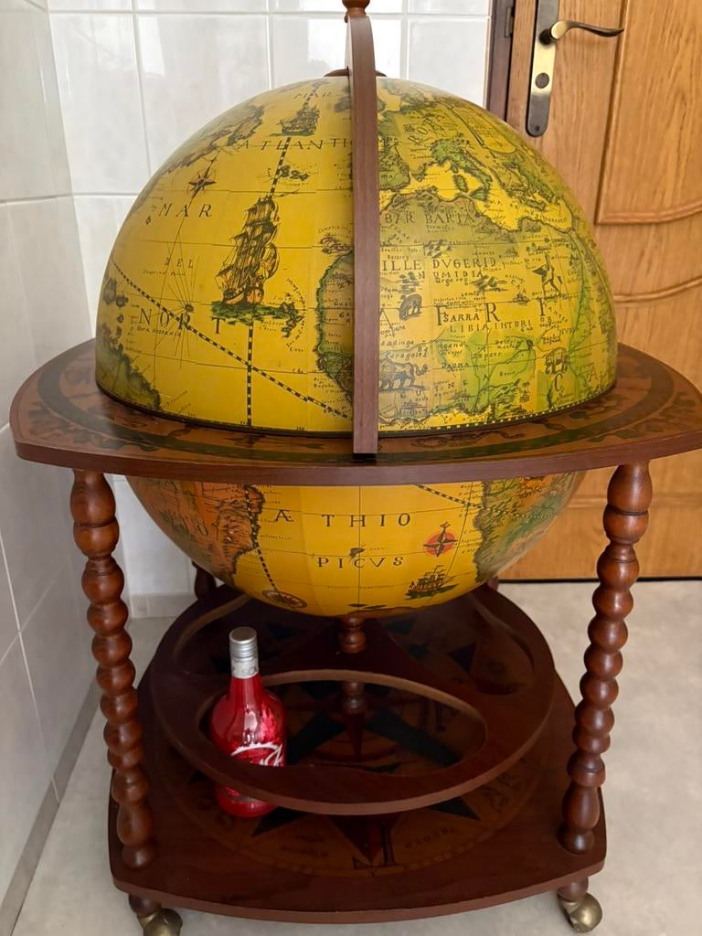 XXL barglobe drank wereldbol globebar minibar wereldbolbar, Ophalen of Verzenden, Zo goed als nieuw