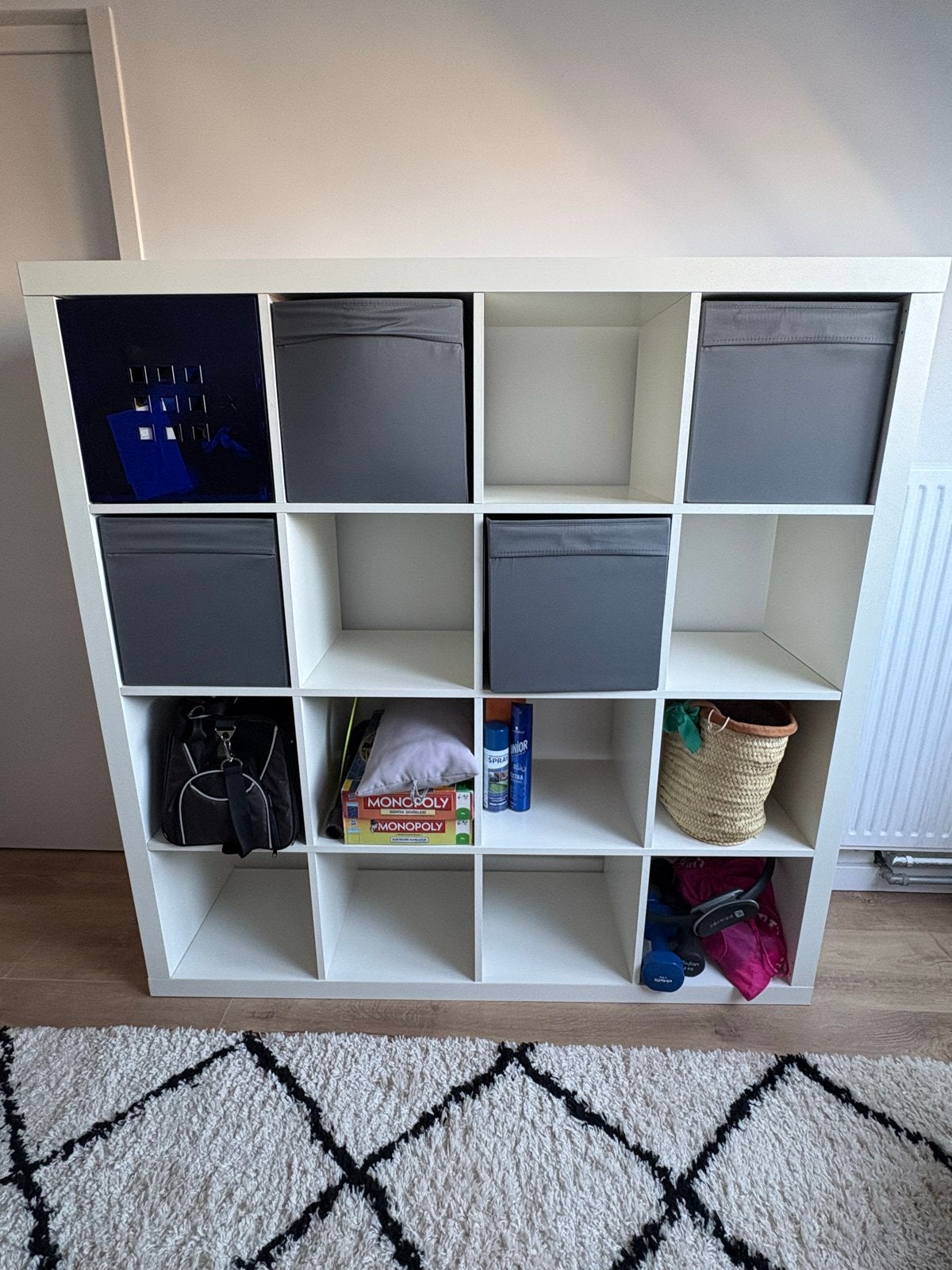 IKEA Kallax Kast 4x4 Vakken Wit, Ophalen of Verzenden, Zo goed als nieuw
