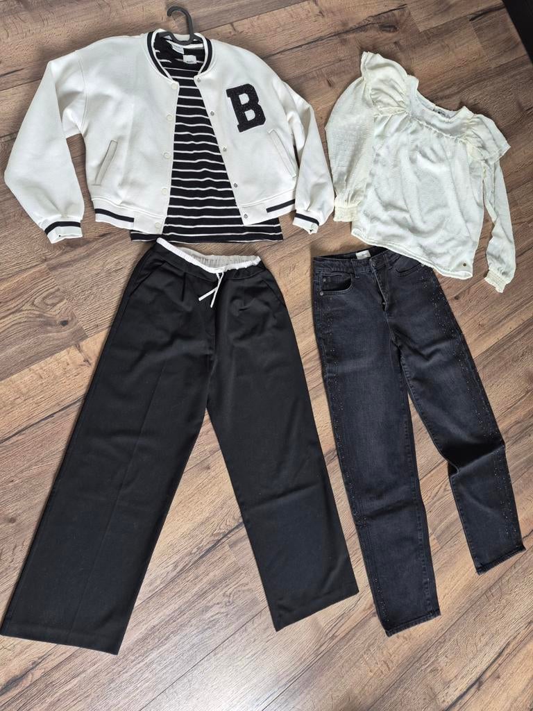 Complete kleding set: vest, shirts en broeken maat 158-164, Ophalen of Verzenden, Zo goed als nieuw, Meisje, Setje