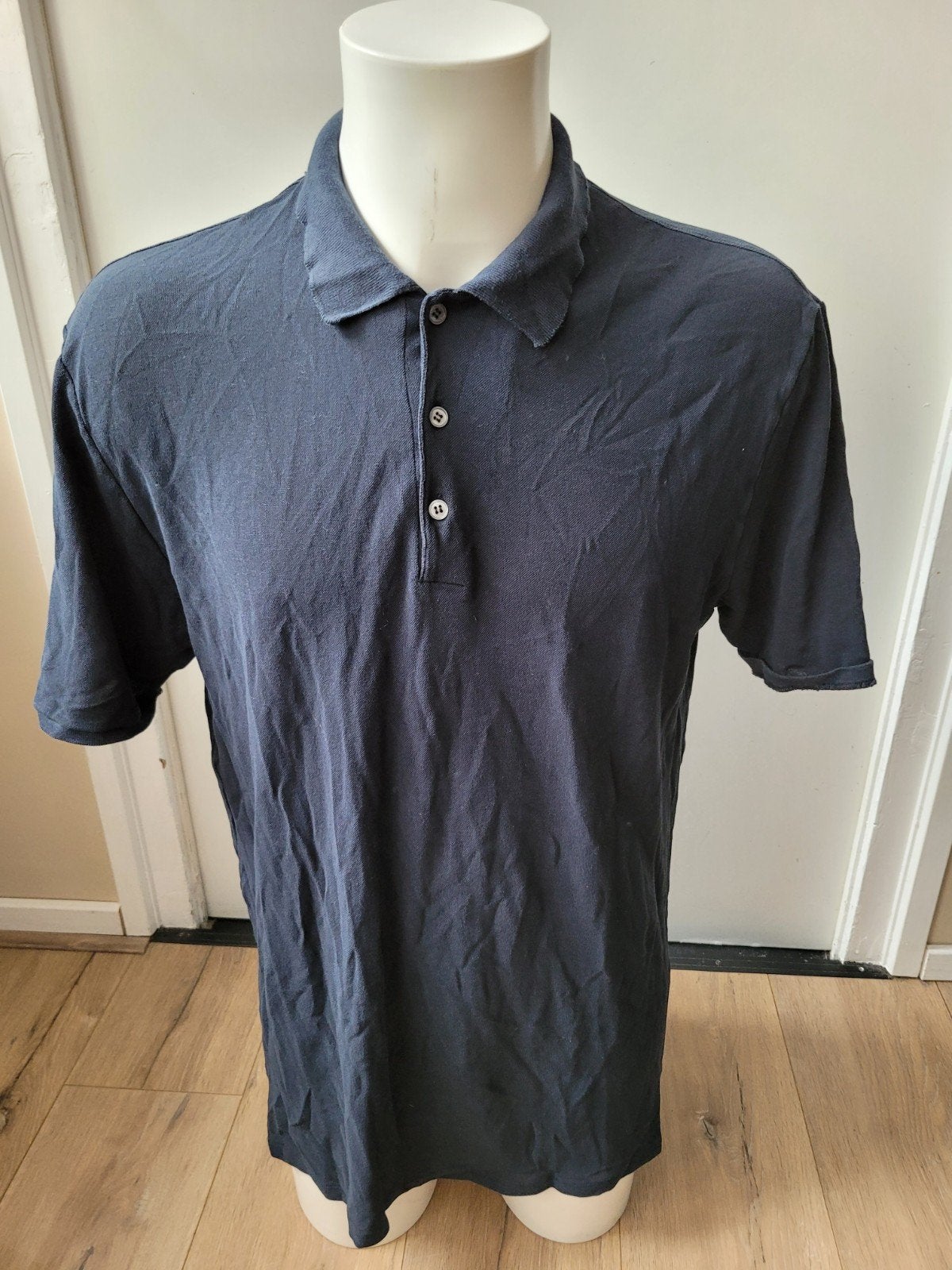 Nette donker blauwe Zanone polo maat L, Kleding | Heren, Maat 52/54 (L), Blauw, Ophalen of Verzenden, Zo goed als nieuw