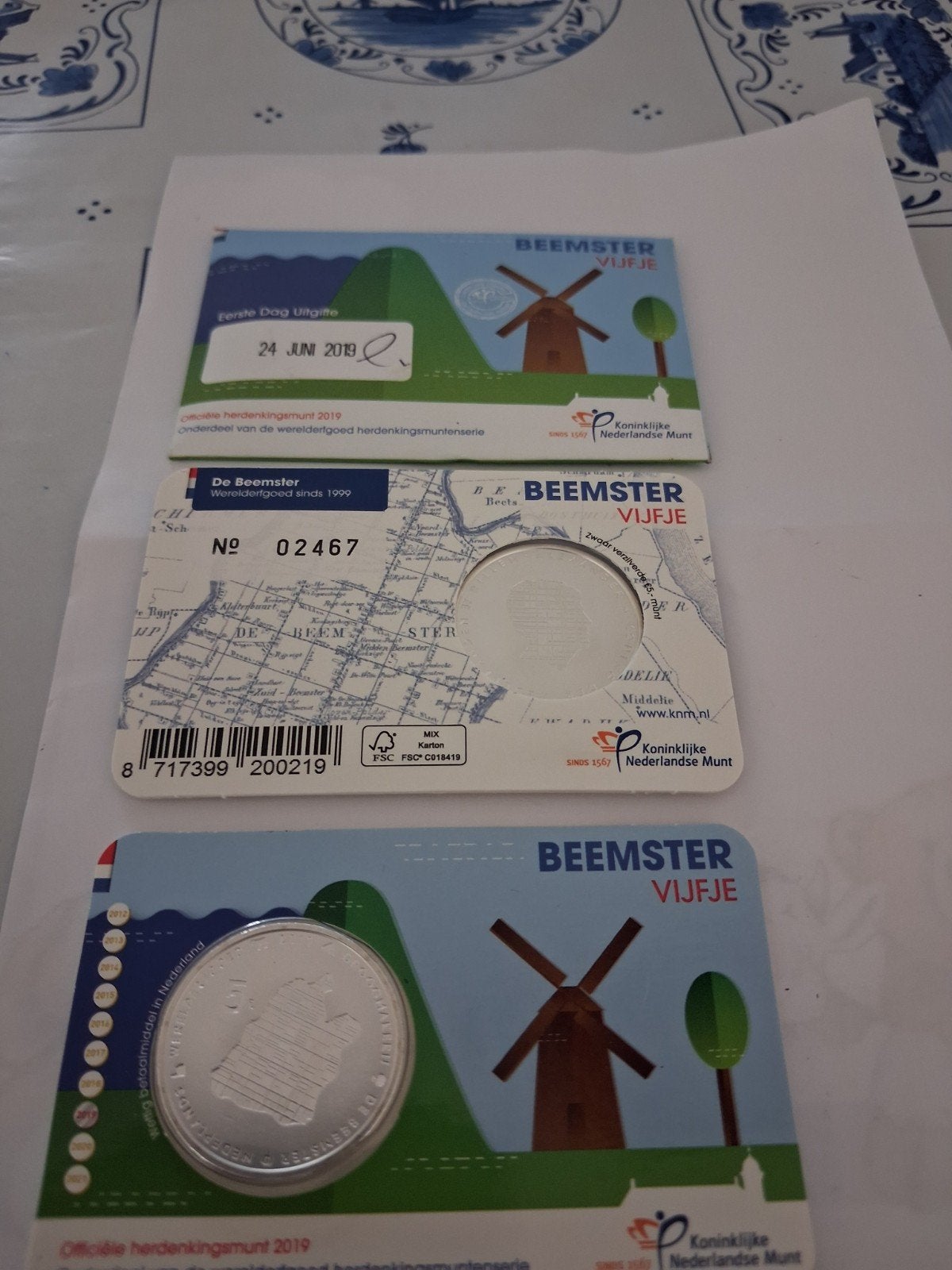Coincards Beemster Vijfje, Postzegels en Munten, Ophalen of Verzenden, Koningin Beatrix, Euro's