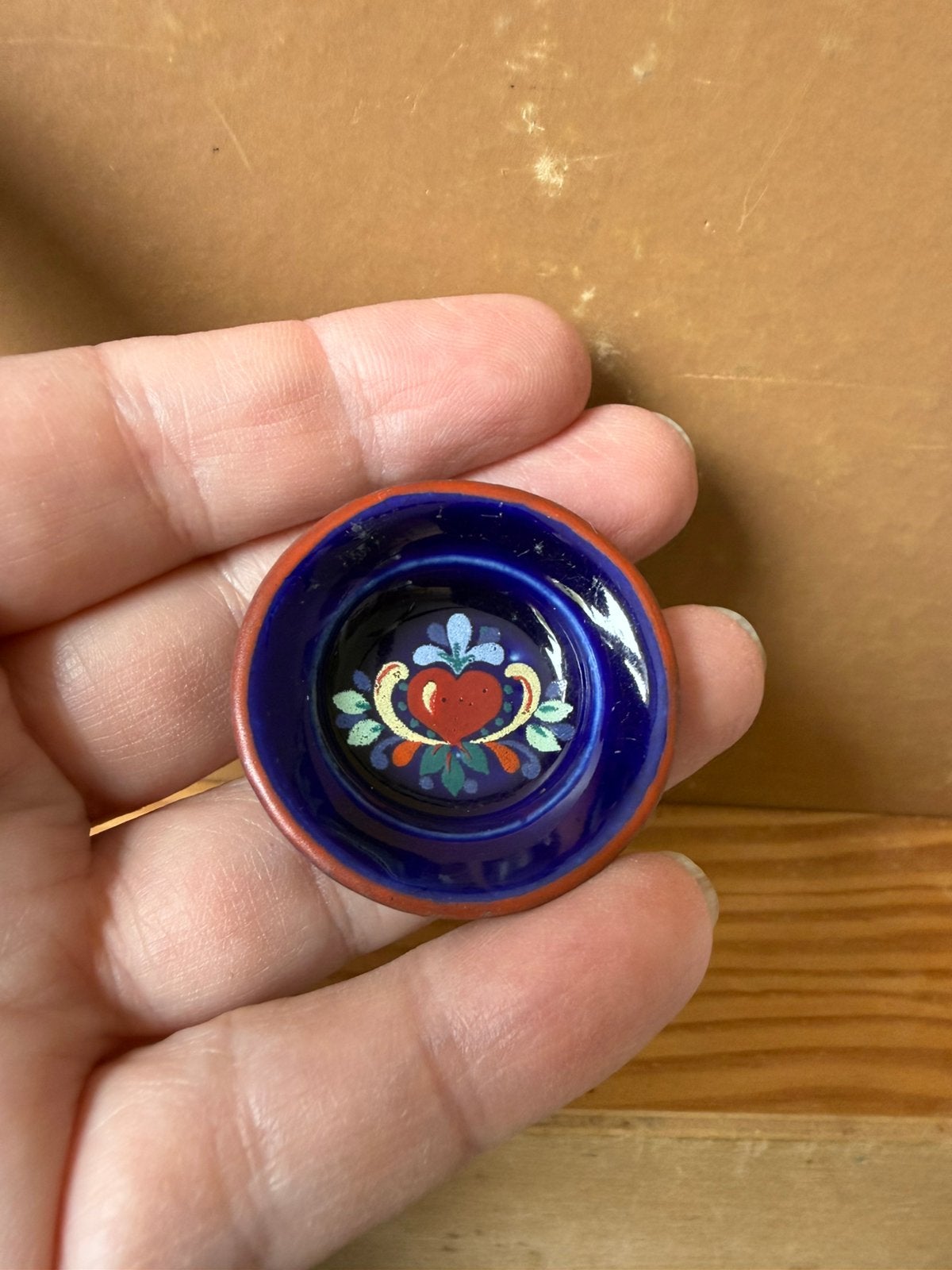 Bord schaal - 3.8cm - keramiek, Ophalen of Verzenden, Zo goed als nieuw, Poppenhuis