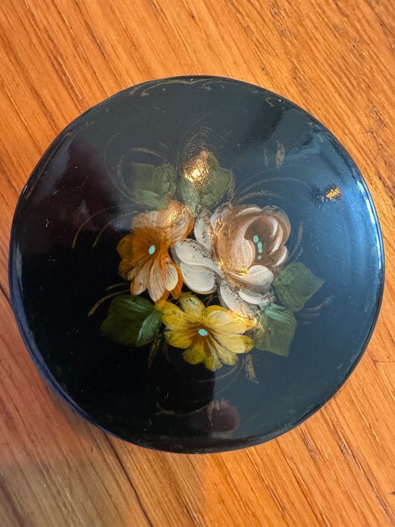 Broche, Overige materialen, 4 tot 7 cm, Gebruikt, Zwart