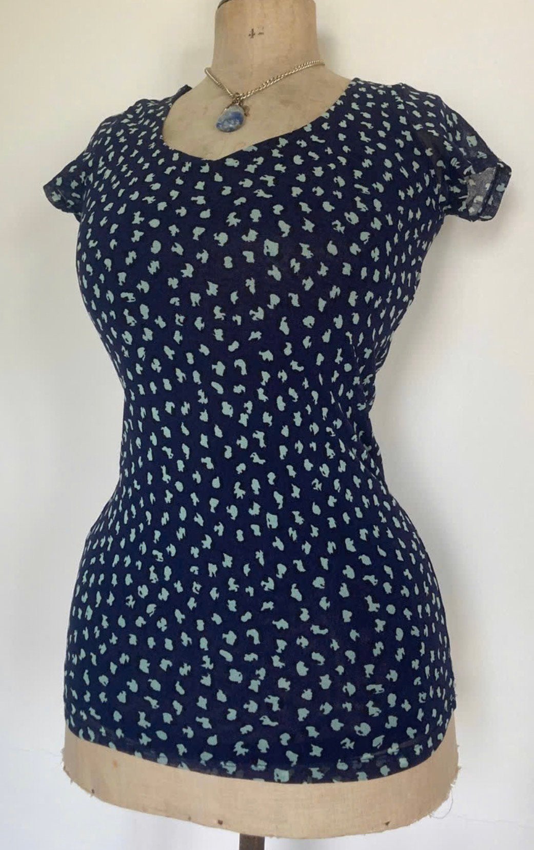 NIEUW SISSY BOY mesh top donkerblauw maat S M 36 38, Maat 38/40 (M), Blauw, Nieuw, Ophalen of Verzenden
