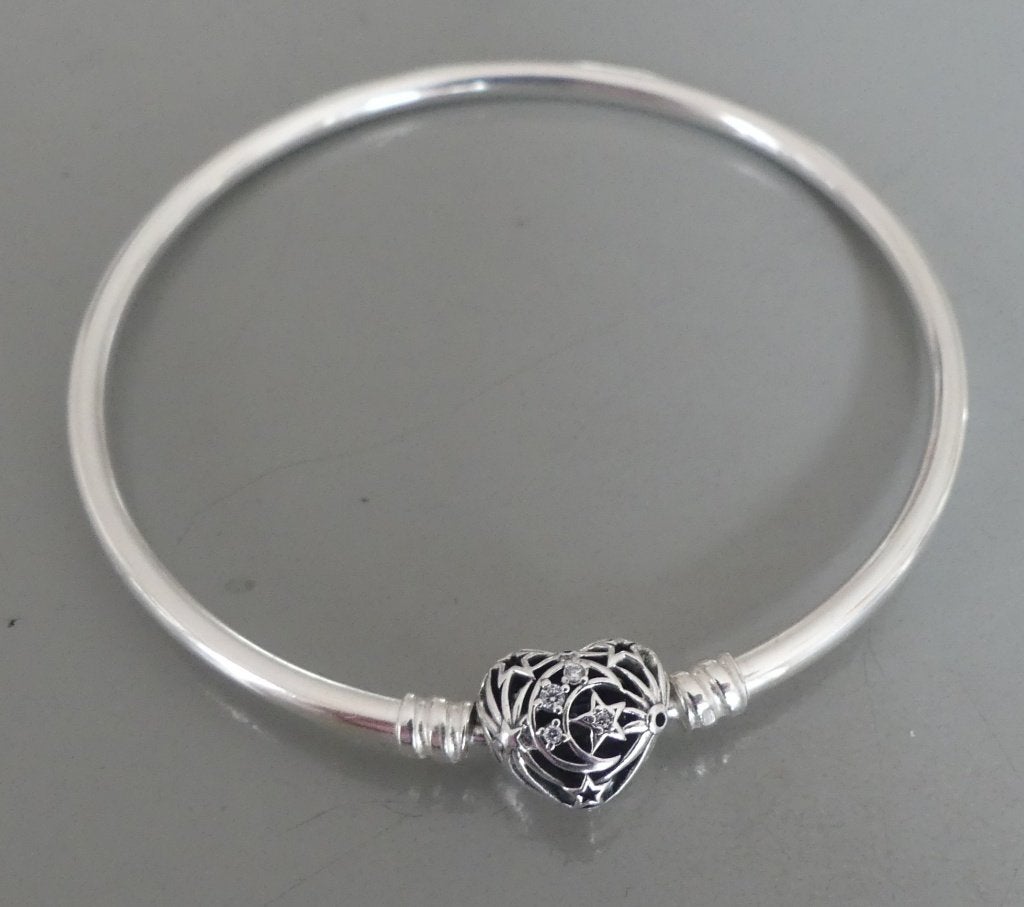 Pandora KOSMISCHE BANGLE MET HARTSLUITING  **NIEUW**, -, Verzenden, -, Nieuw