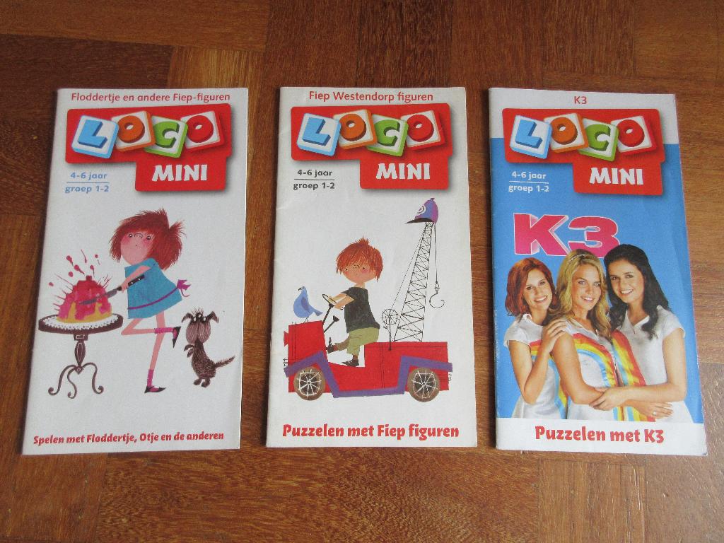 3 x boekje Loco Mini   Leeftijd: 4 - 6 jaar, Ophalen of Verzenden, Gebruikt, Puzzelen