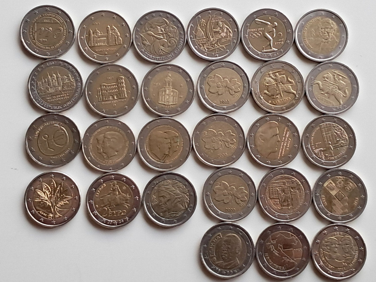 2 & 1 Euro / 0.50, 0.20, 0.10, 0.05, 0.02, 0.01 ct, Postzegels en Munten, Munten | Europa | Euromunten, Ophalen, 2 euro