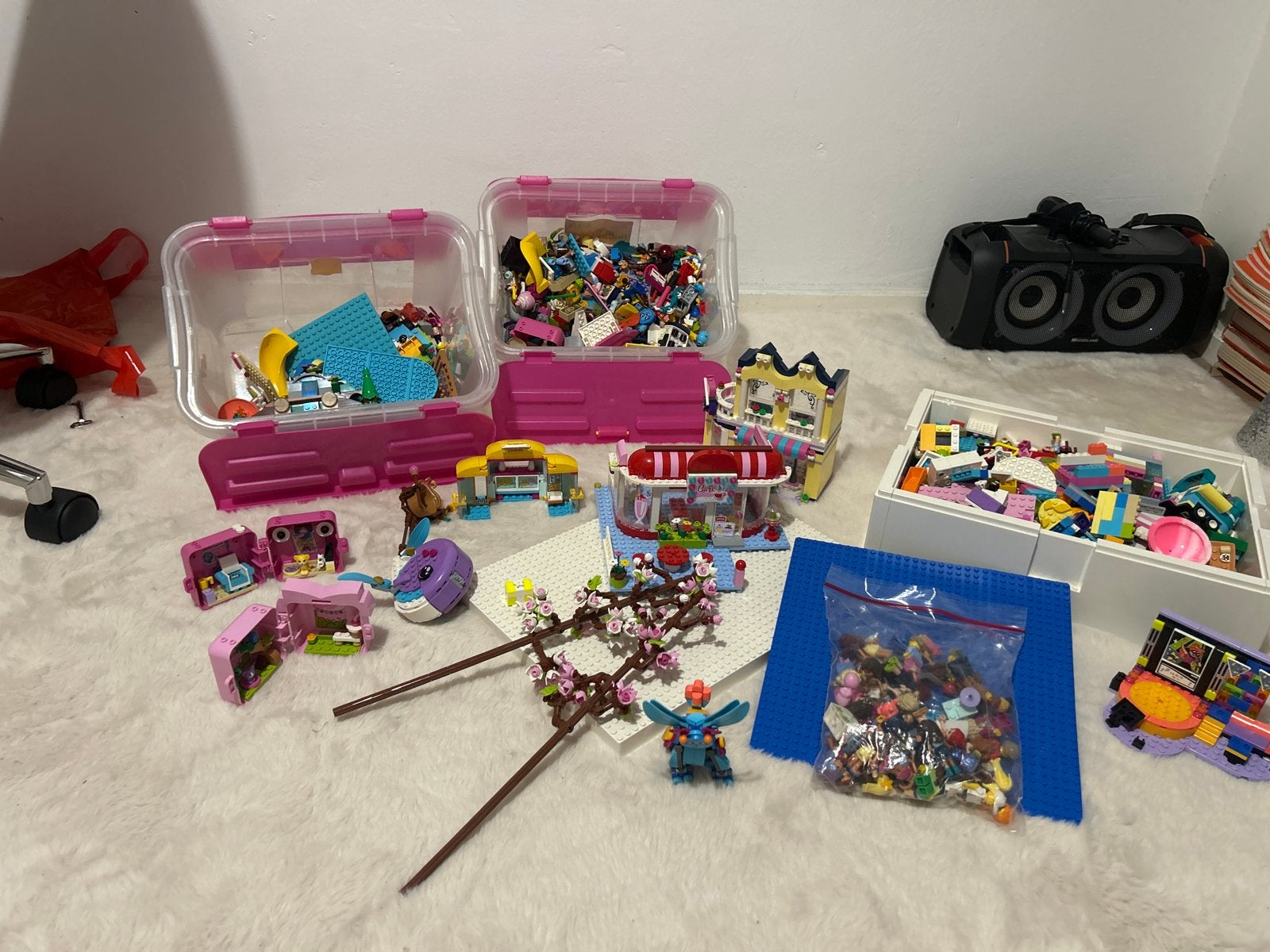 Grote partij LEGO Friends en LEGO, Ophalen, Inclusief minifiguren, Gebruikt, Lego