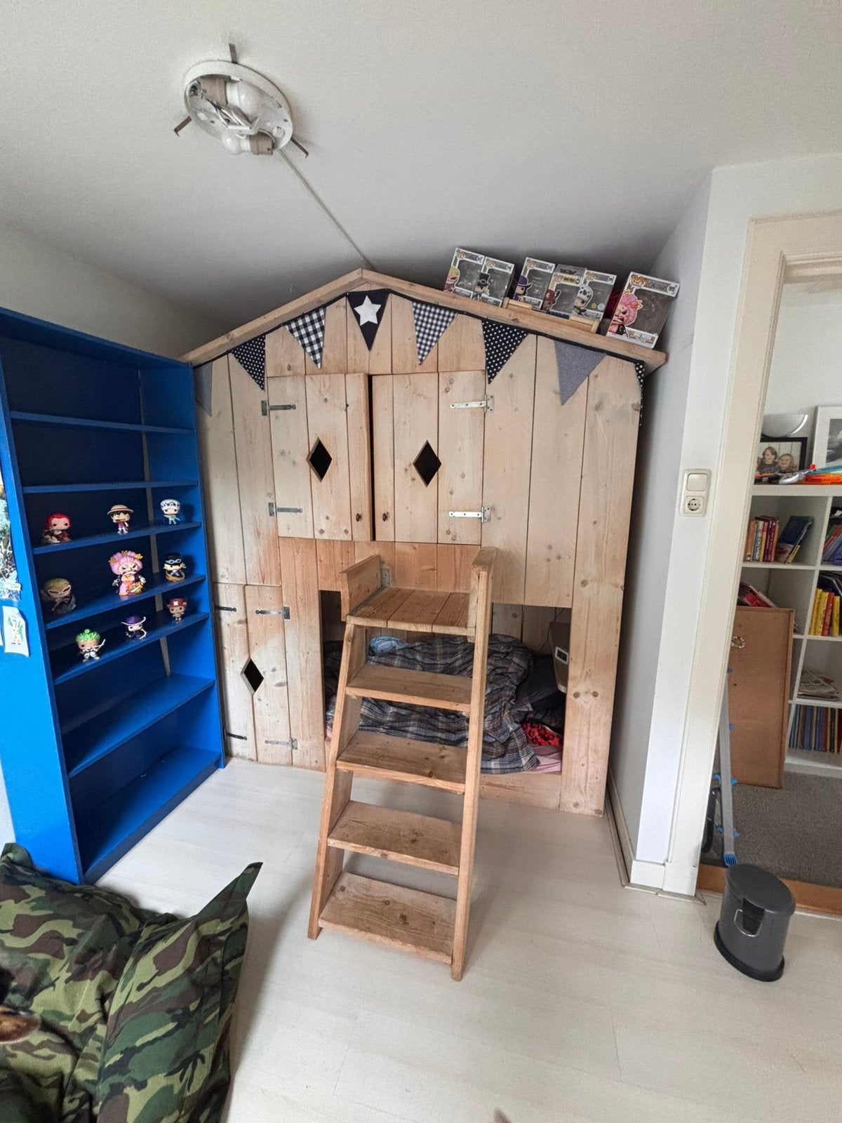 Boomhuisbed!, Huis en Inrichting, Slaapkamer | Stapelbedden en Hoogslapers, Ophalen, Gebruikt, Tweepersoons, 90 cm