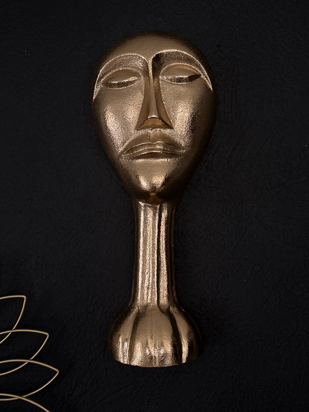 Decoratief Gouden Gezicht Wanddecoratie, Huis en Inrichting, Woonaccessoires | Overige, Overige materialen, Nieuw, Ophalen of Verzenden