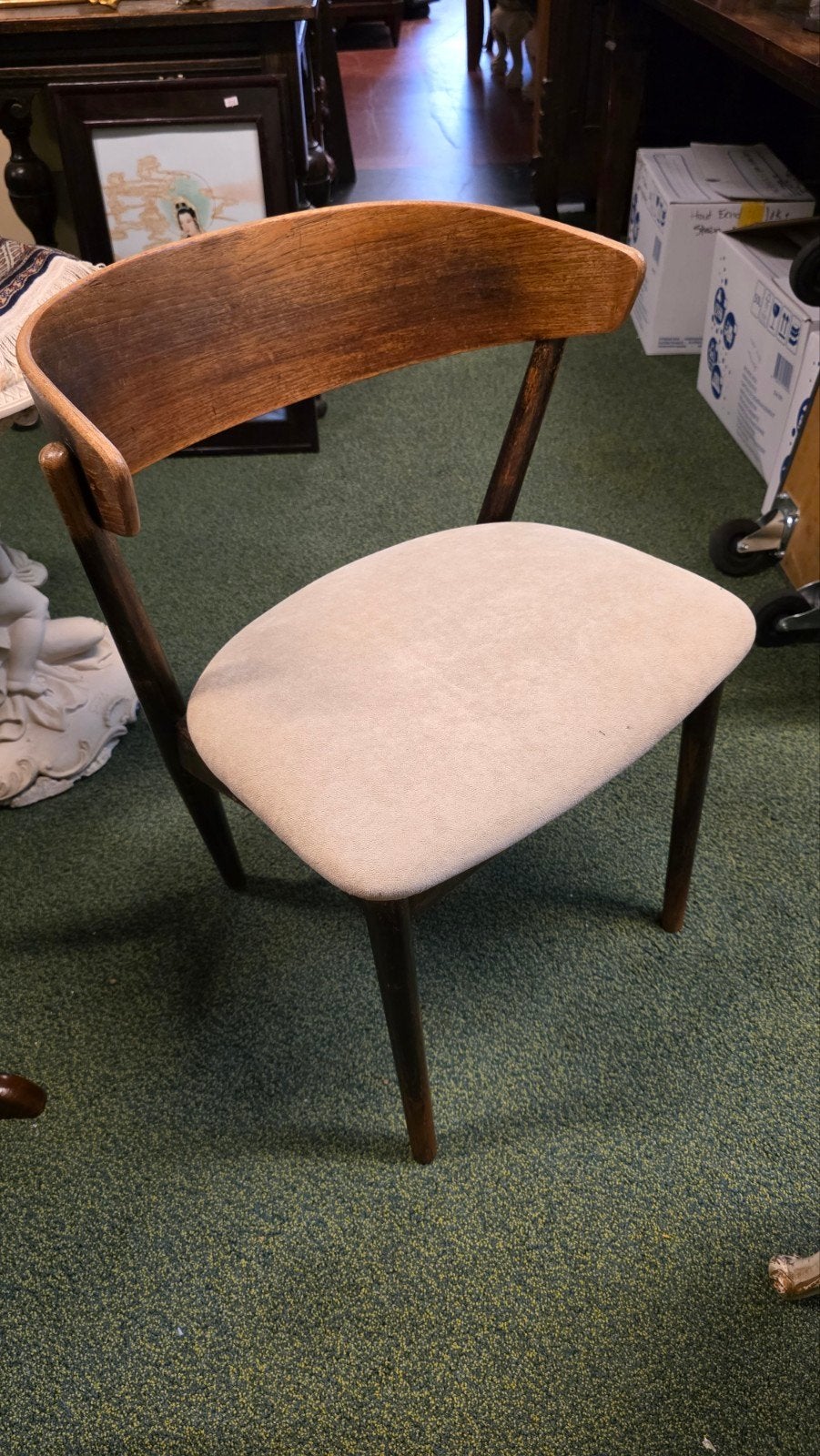 Deense vintage stoel, Antiek en Kunst, Kunst | Designobjecten, Ophalen