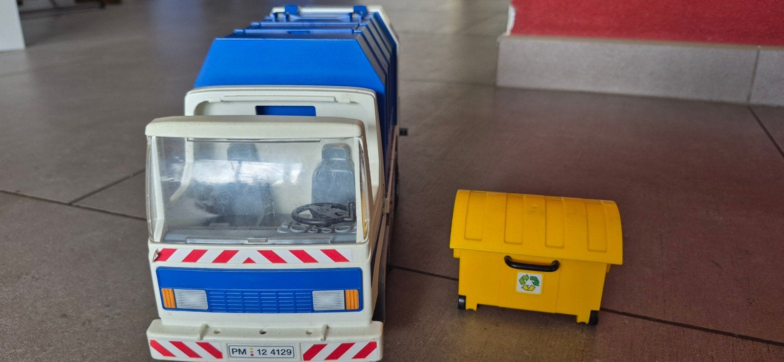 Playmobil vuilniswagen met container, Ophalen of Verzenden