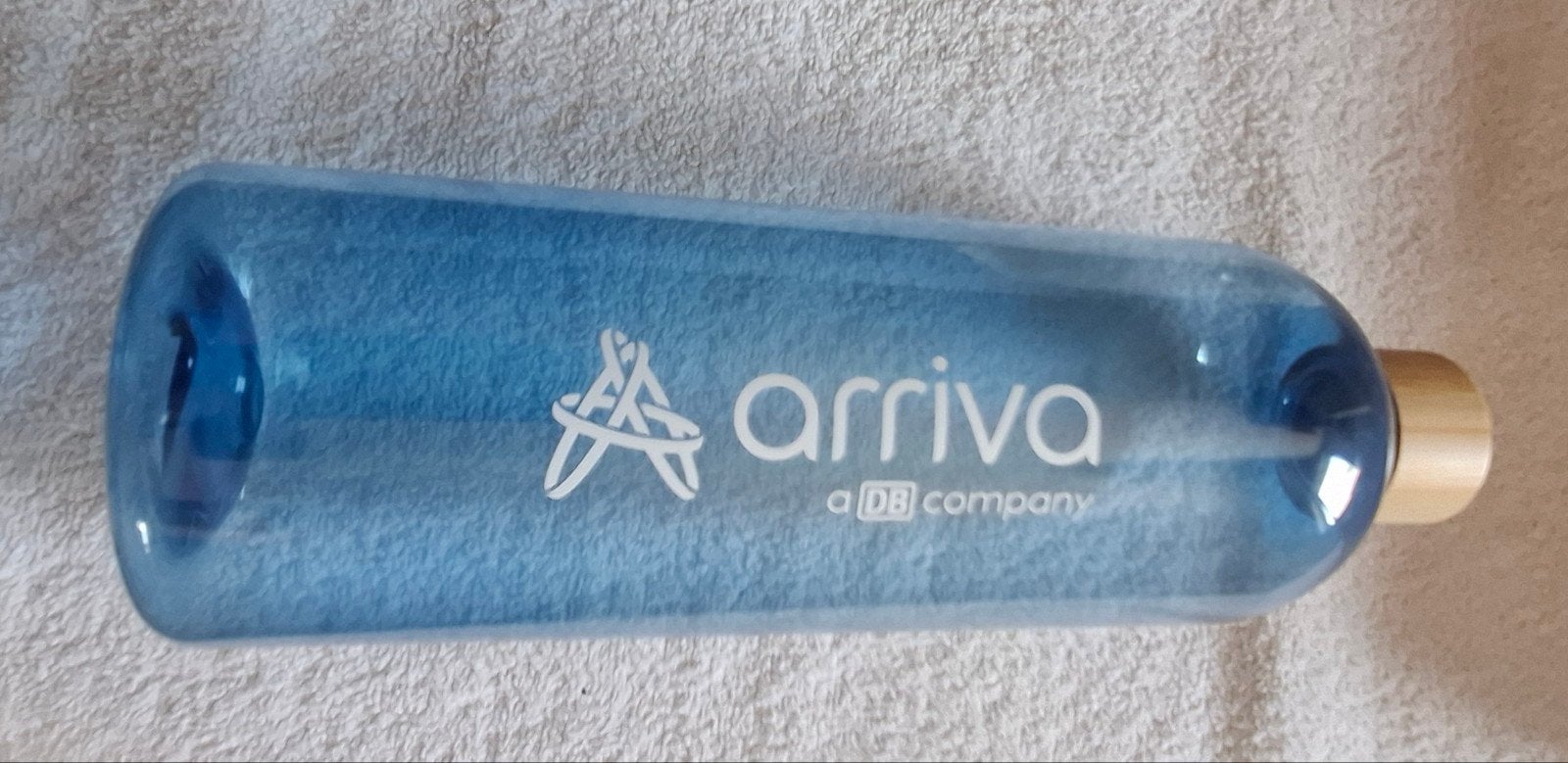 Arriva plastic drinkfles met houtkleurige dop, Verzamelen, Spoorwegen en Tramwegen, Ophalen of Verzenden, Nieuw, Overige soorten