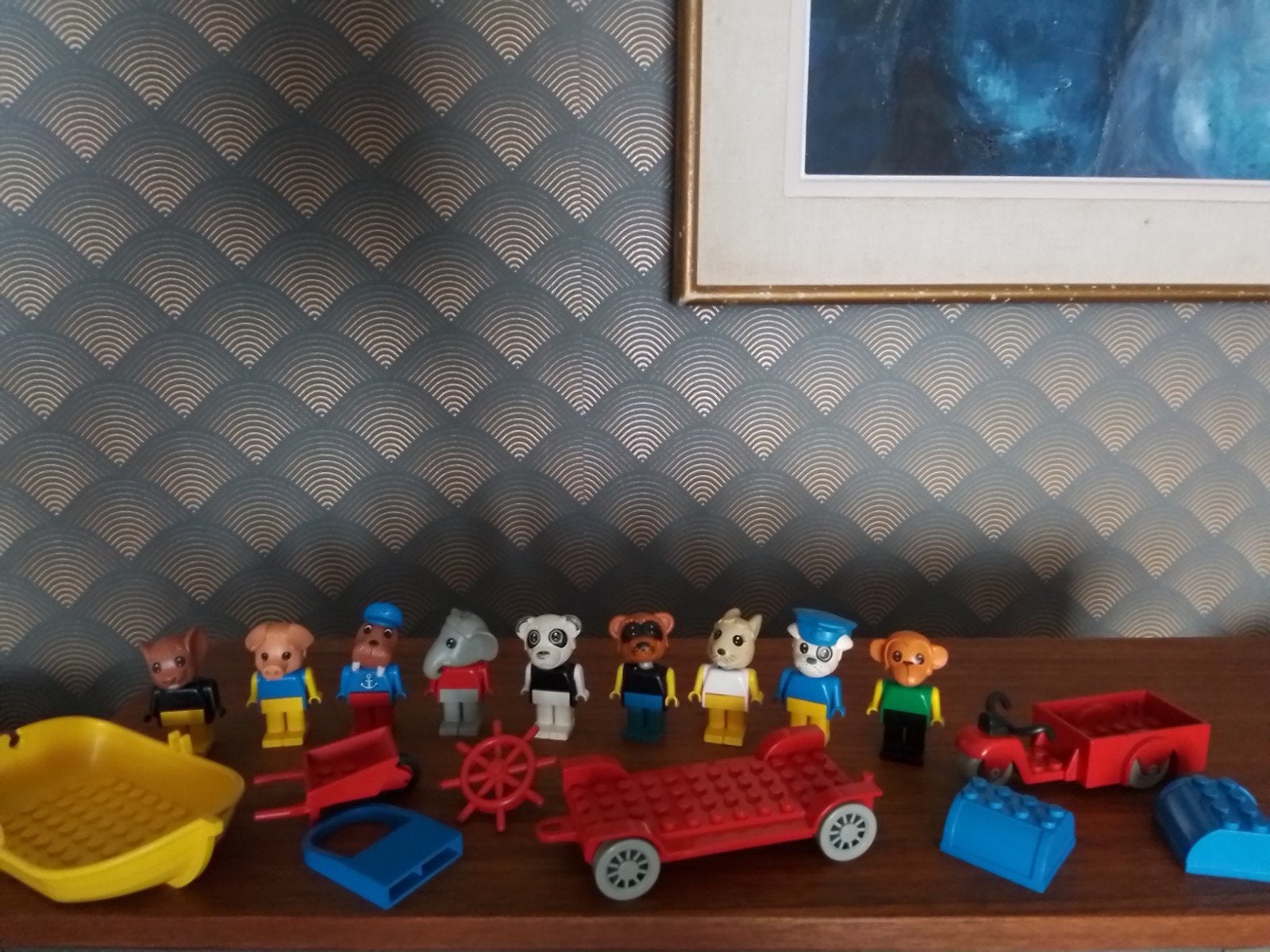 Lego Fabuland poppetjes en klein spul, Gebruikt, Overige thema's, Lego, Ophalen of Verzenden