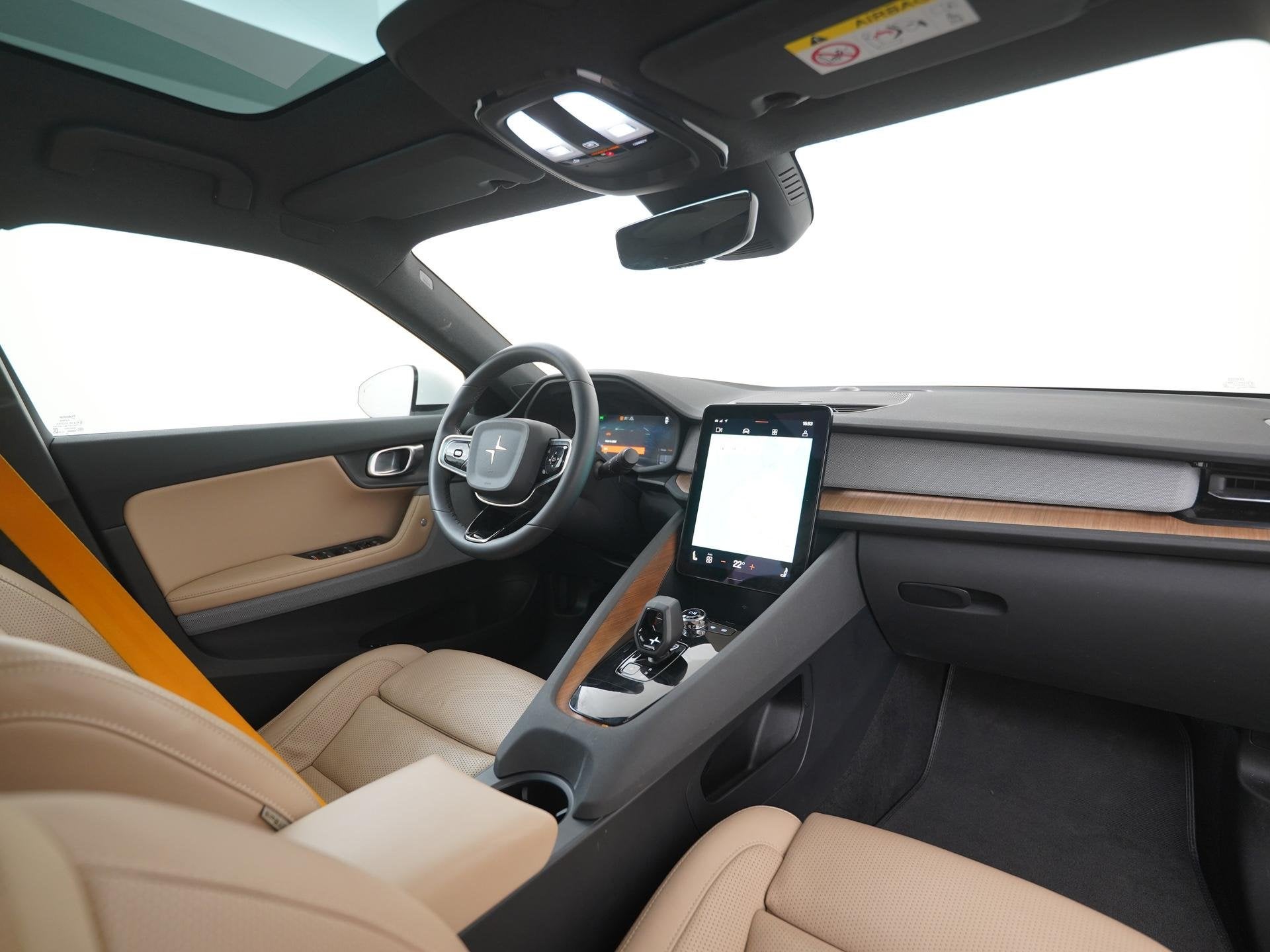 Polestar 2 Long Range Dual Motor Launch Edition 78kWh | Pano, Auto's, Stof, Gebruikt, Wit, Origineel Nederlands