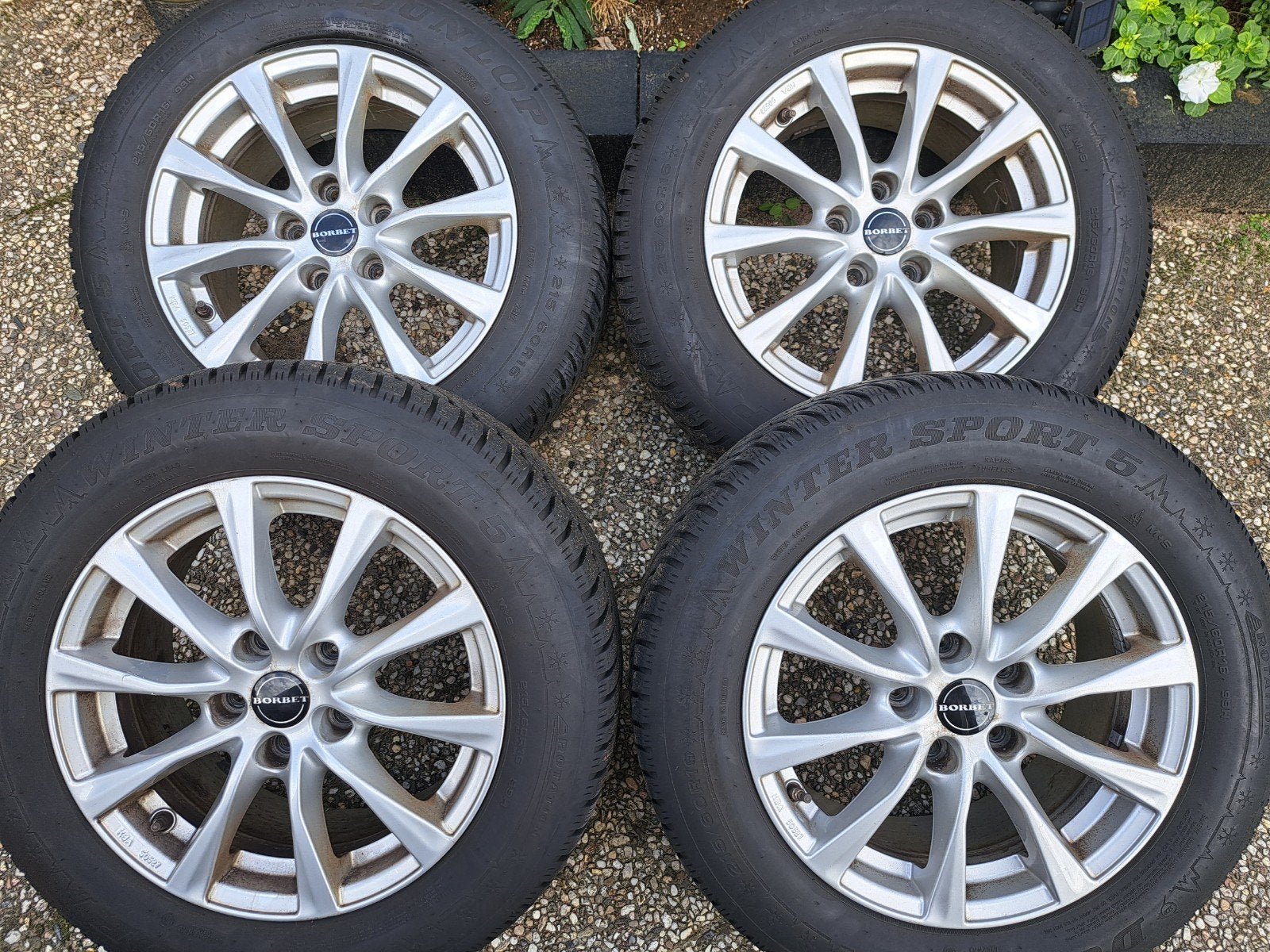 Mazda CX-3 winterbanden met Borbet velgen, Ophalen, 16 inch, Banden en Velgen, Winterbanden
