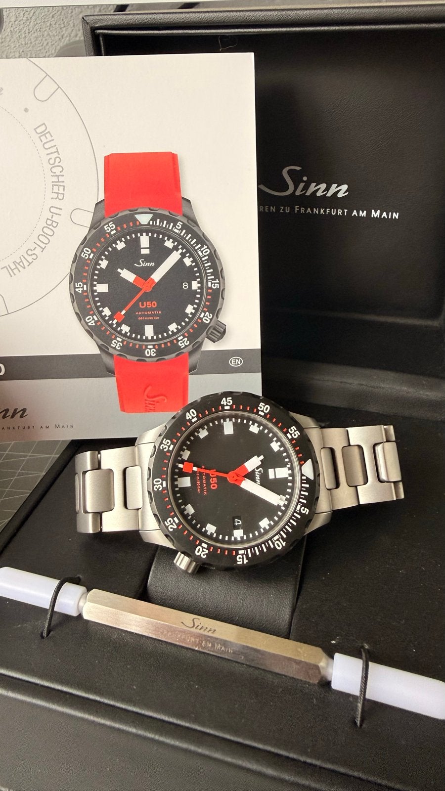 Sinn U50 SDR, Staal, Staal, Polshorloge, Zo goed als nieuw