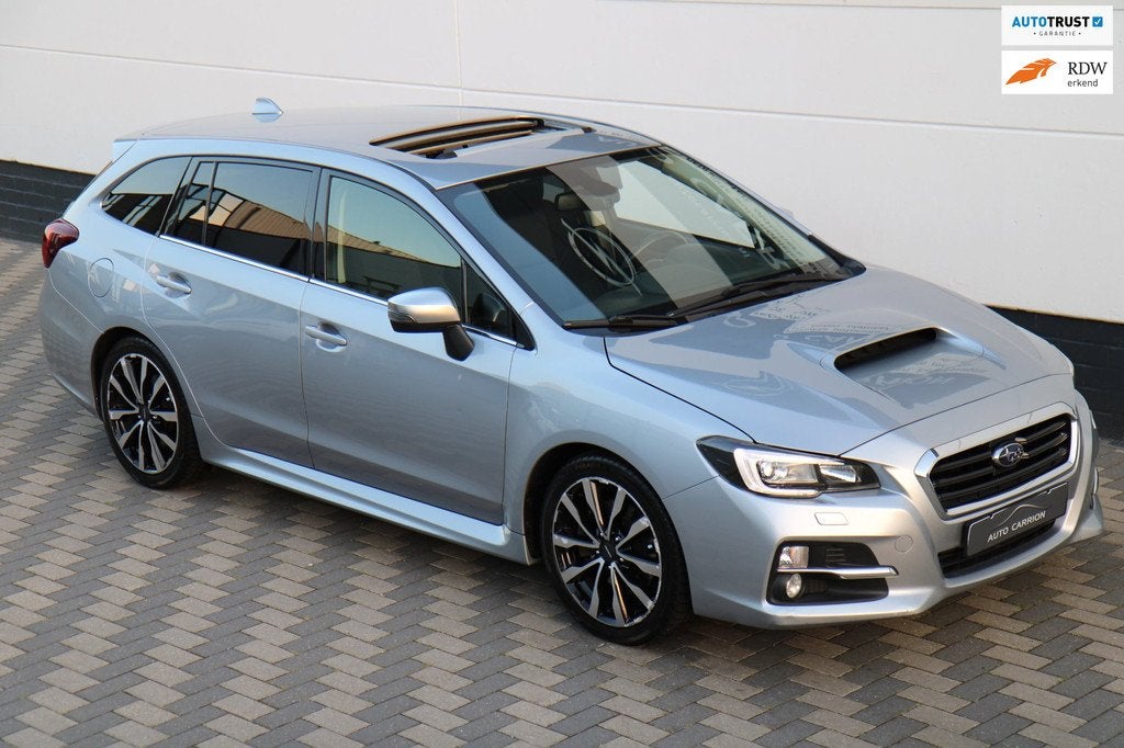 Subaru Levorg 1.6 GT Comfort Dealer onderh. Camera Trekhaak, Auto's, Subaru, Automaat, Stof, Gebruikt, Zwart