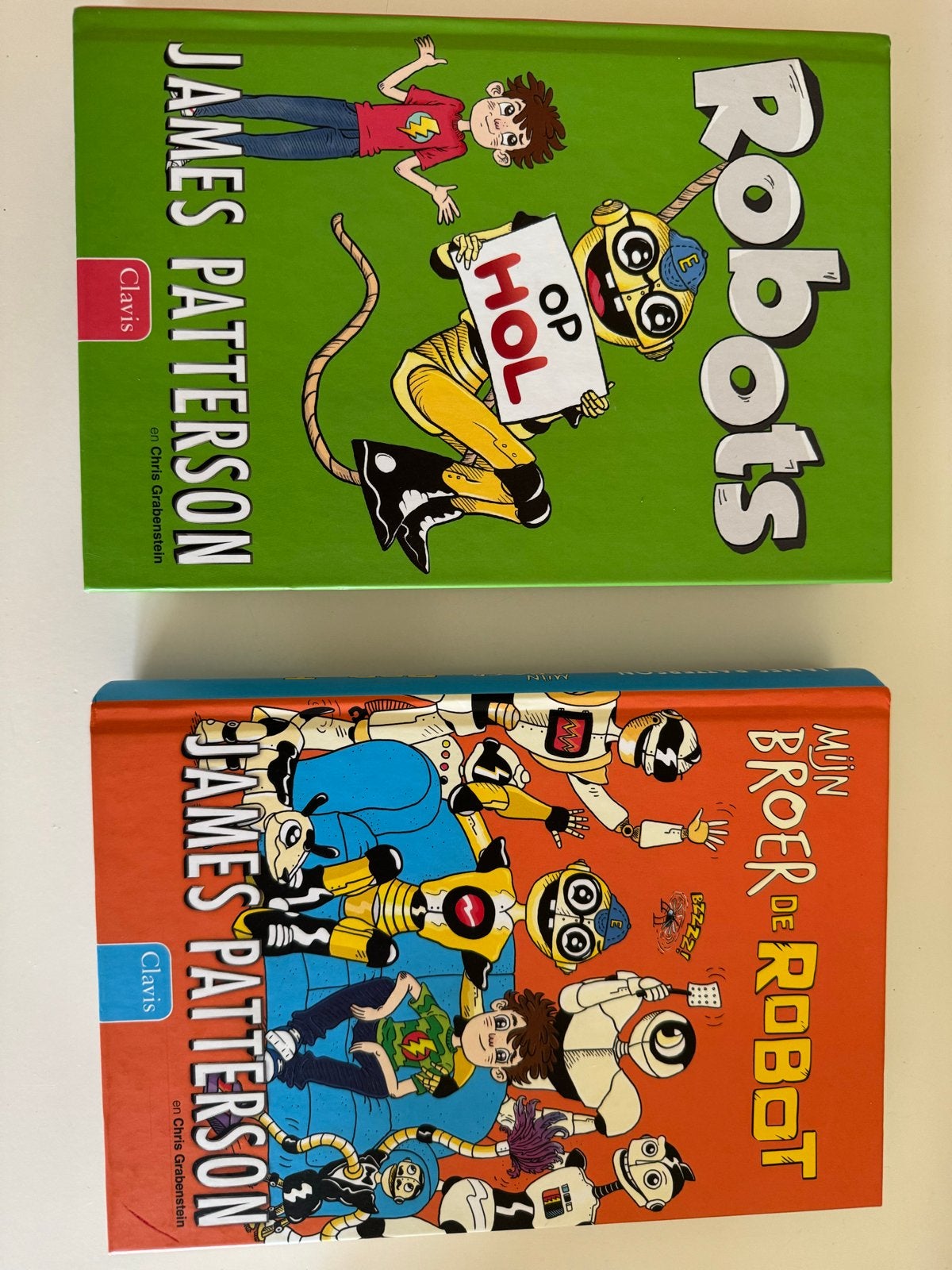 James Patterson:Deel 1&2 Mijn broer de robot & Robots op hol, Ophalen of Verzenden, Zo goed als nieuw, Fictie