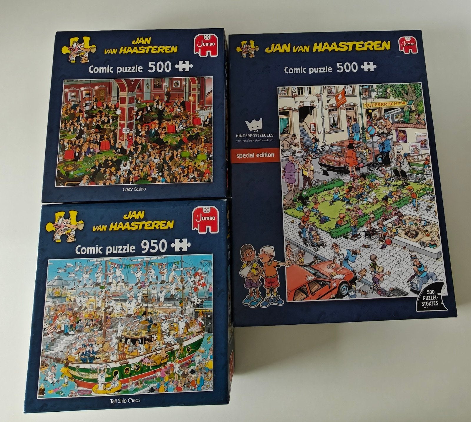 Jan van Haasteren puzzels, Ophalen of Verzenden, 500 t/m 1500 stukjes, Zo goed als nieuw, Legpuzzel