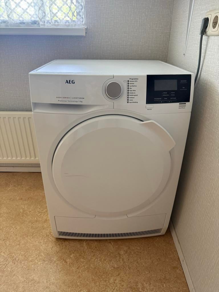 AEG Lavatherm 6000 Series 7kg Condensdroger, Ophalen, 6 tot 8 kg, Zo goed als nieuw, Voorlader