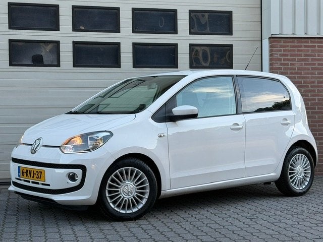 Volkswagen up! 1.0 High up 75pk CRUISE|NAVI|PDC|LEER|AIRCO, Euro 5, 840 kg, 4 stoelen, Wit
