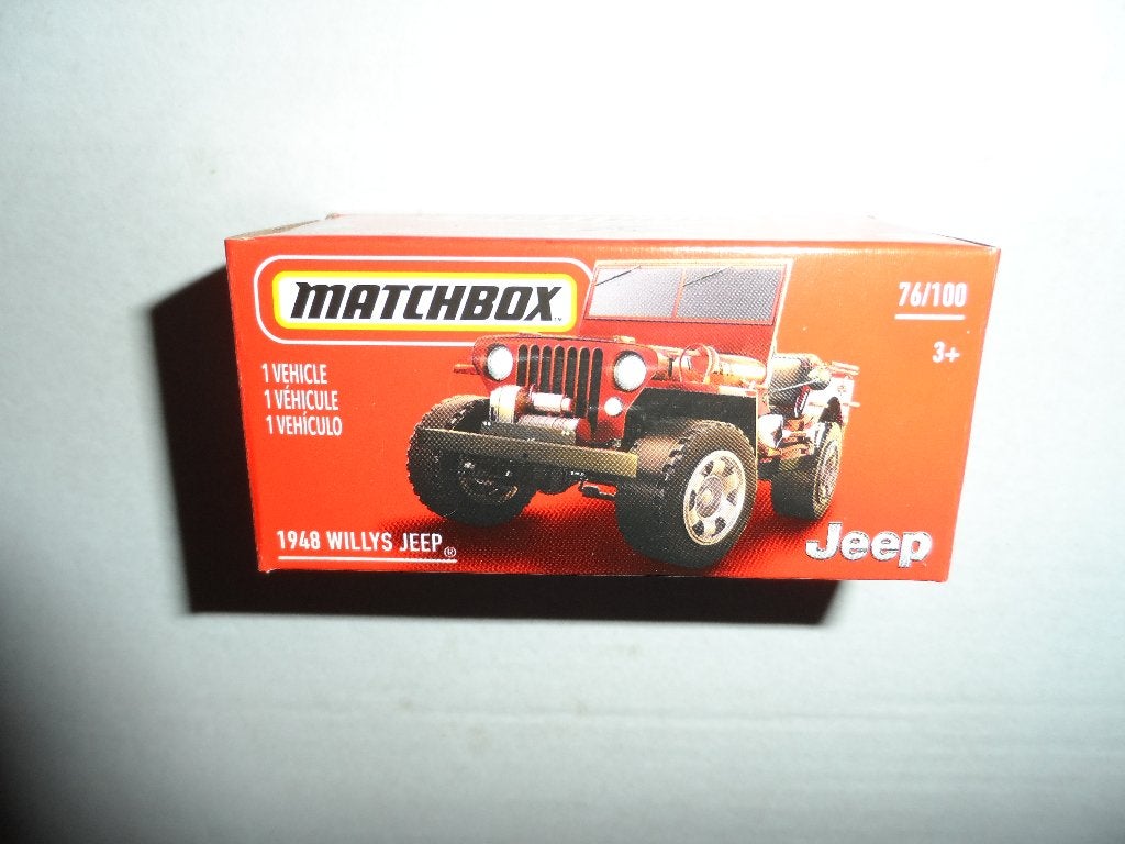 Matchbox Powergrabs - 1948 Willys Jeep - 1:64, Ophalen of Verzenden, Nieuw, Auto