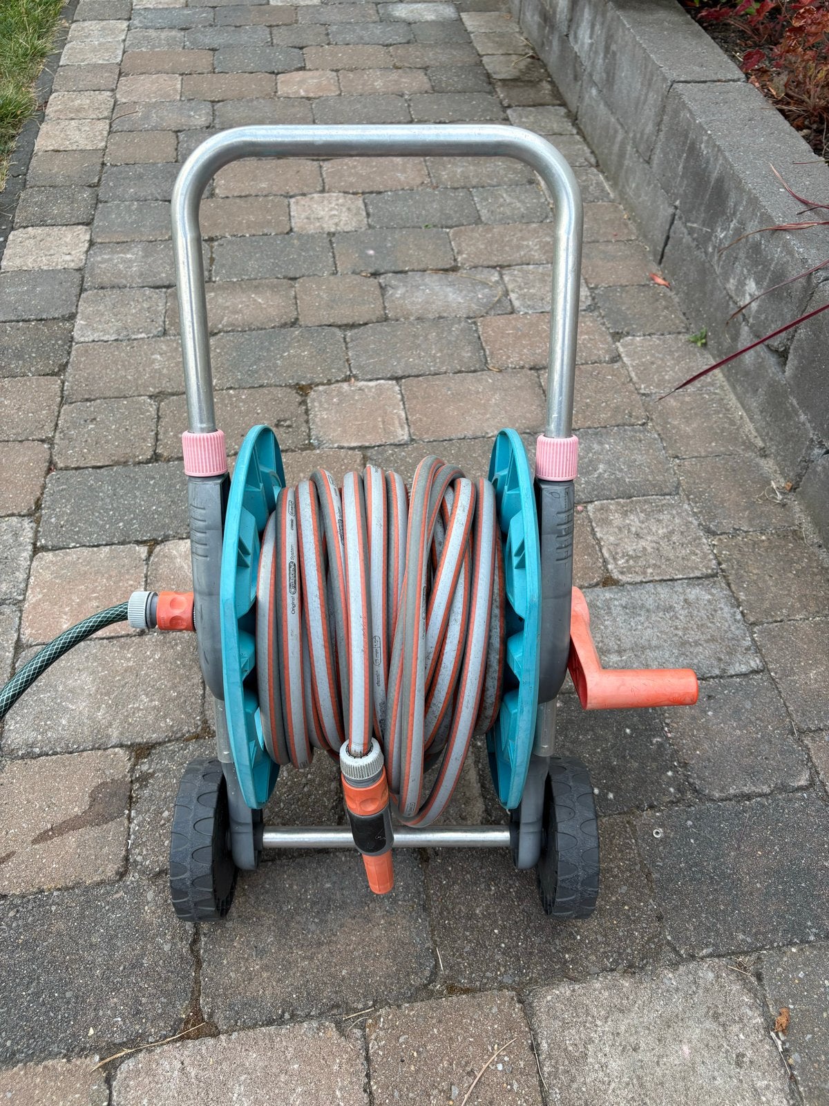 Gardena Tuinslanghaspel met slang 20 meter, Ophalen, Gebruikt, Tuinslanghaspel