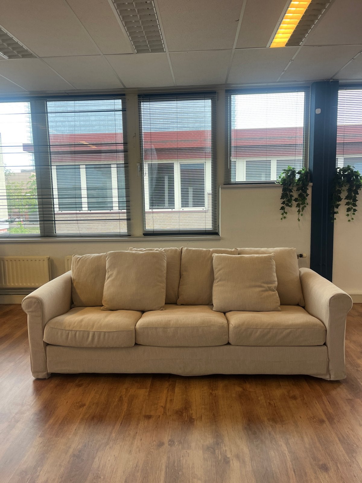 IKEA Grönlid 3-zitsbank beige | Goede staat, Huis en Inrichting, Ophalen, Driepersoons, 75 tot 100 cm, Zo goed als nieuw