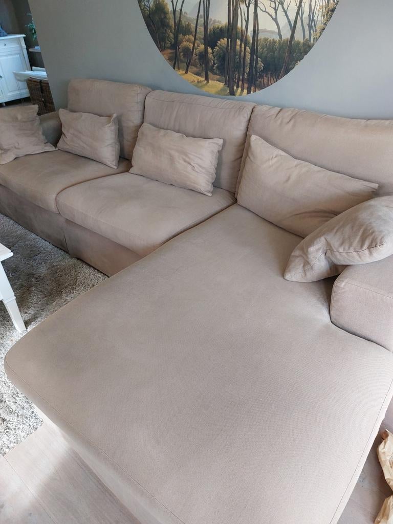 Bank chais longue Rofra Seate taupe, Ophalen, Gebruikt