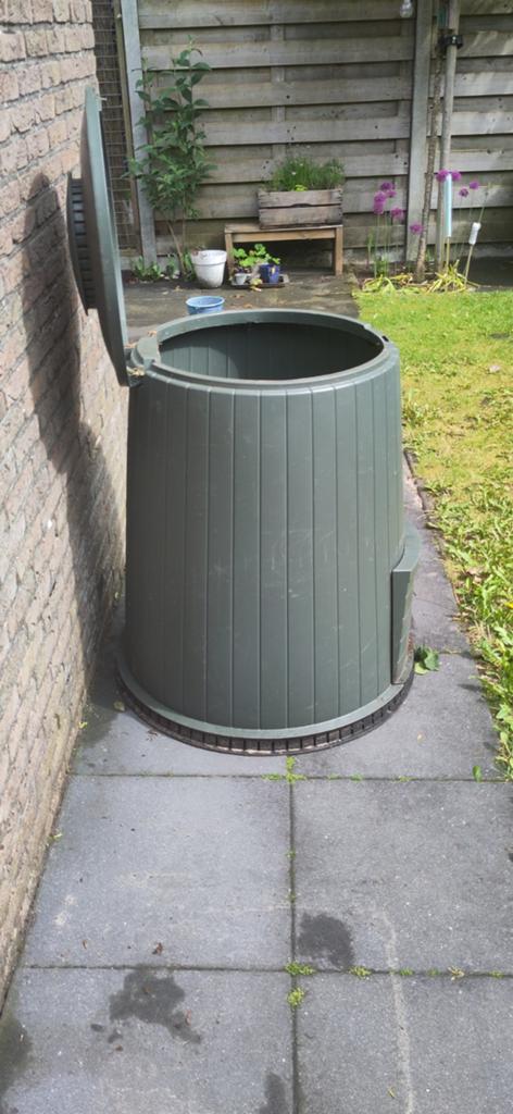 Grote compostbak voor tuin en keukenafval, Ophalen